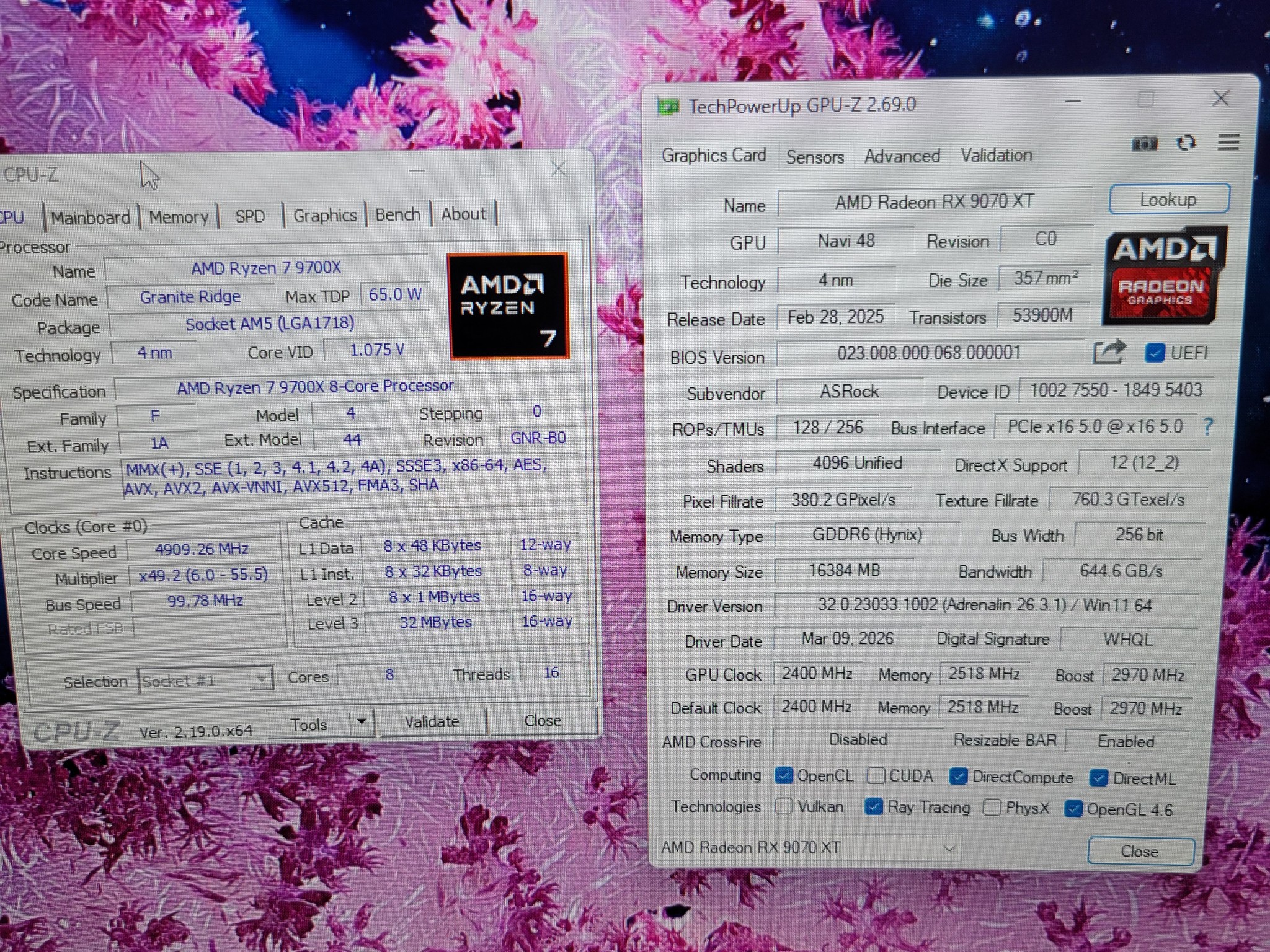 Gaming PC 9700x - 9070 XT - B850 Steel Legend Wifi - 32GB 6400MHz - 1TB SSD NVME - Lian Li