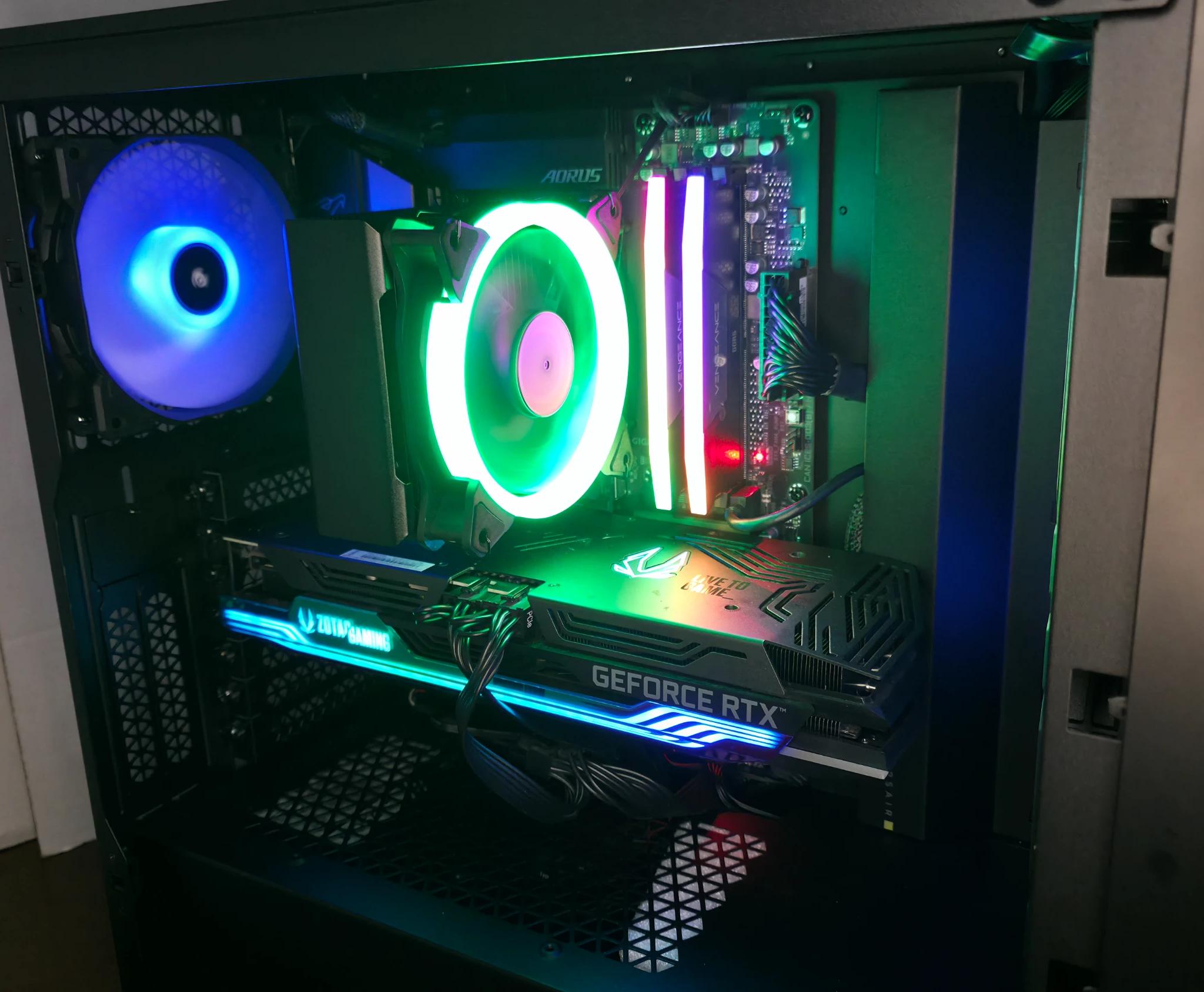 Mid Range Black 9600X 3070TI Gaming PC
