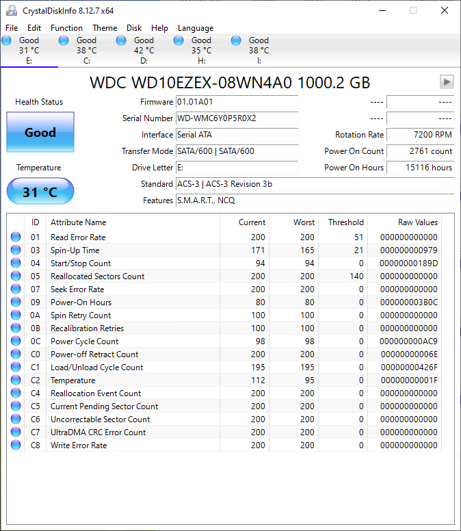 Western Digital WD Blue 1 TB Drive 7200RPM