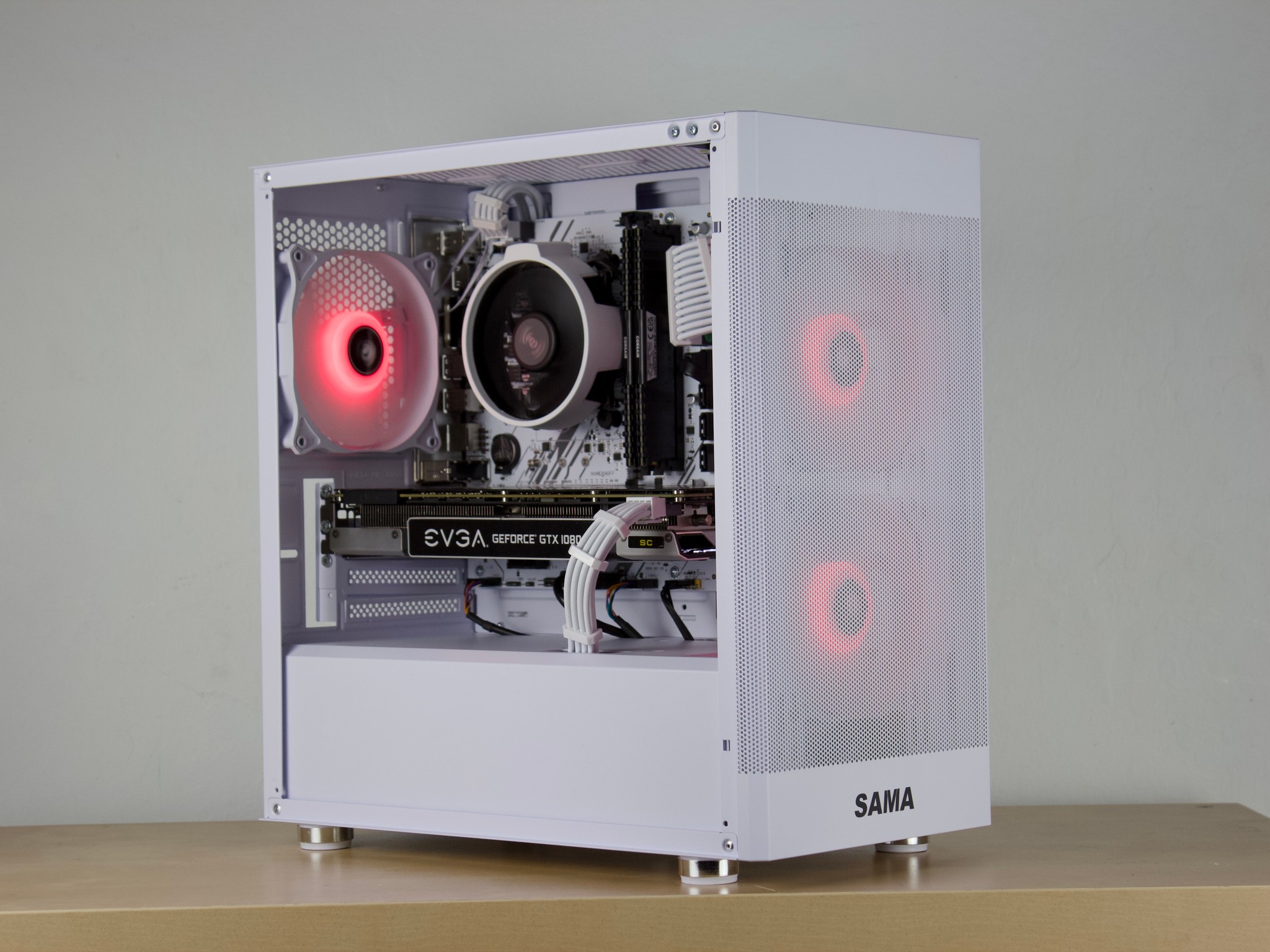 ❄️🧊Budget White PC - GTX 1080, Ryzen 5 2600, 16GB DDR4, 1TB SSD❄️🧊- WiFi/BT