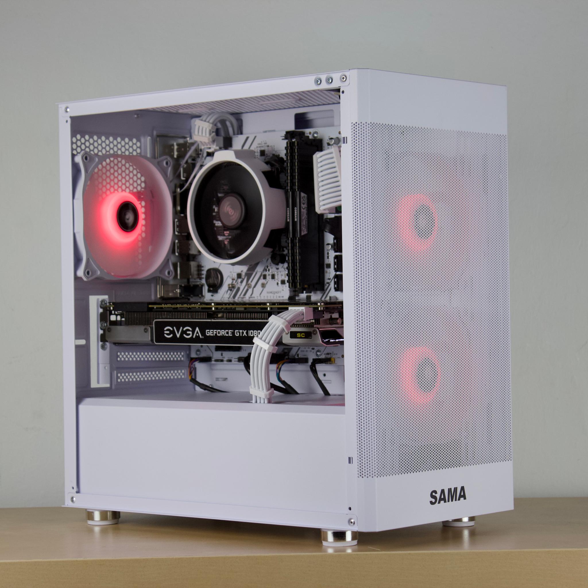 ❄️🧊Budget White PC - GTX 1080, Ryzen 5 2600, 16GB DDR4, 1TB SSD❄️🧊- WiFi/BT