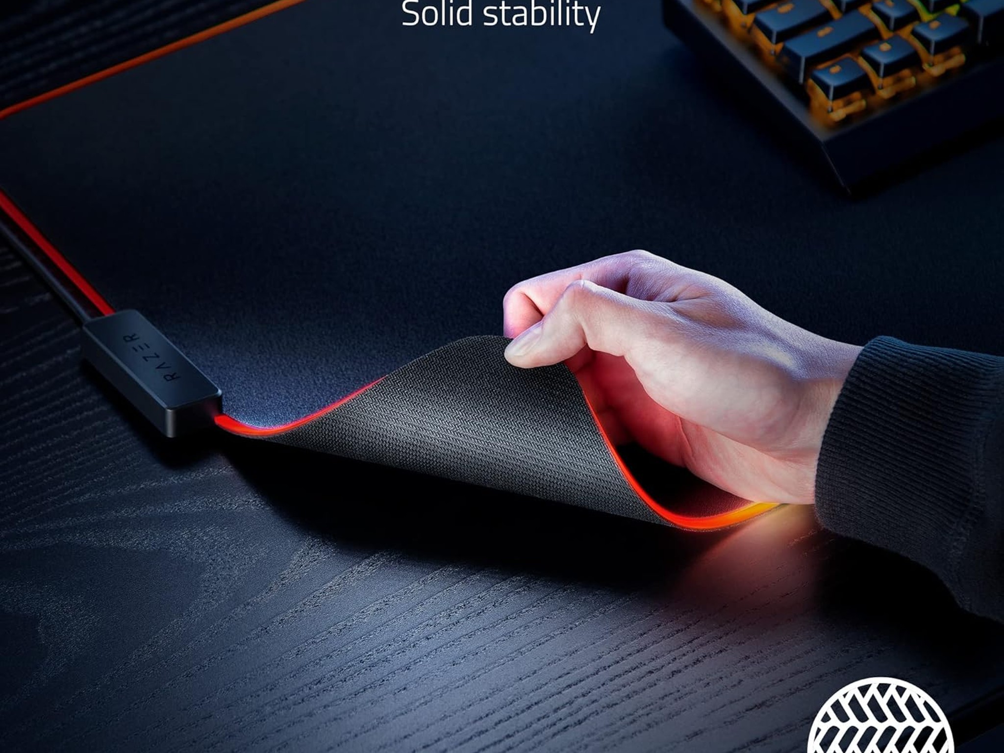 RAZER Gaming RGB Gaming Keyboard & Mouse Mat XXLarge 16"x37"