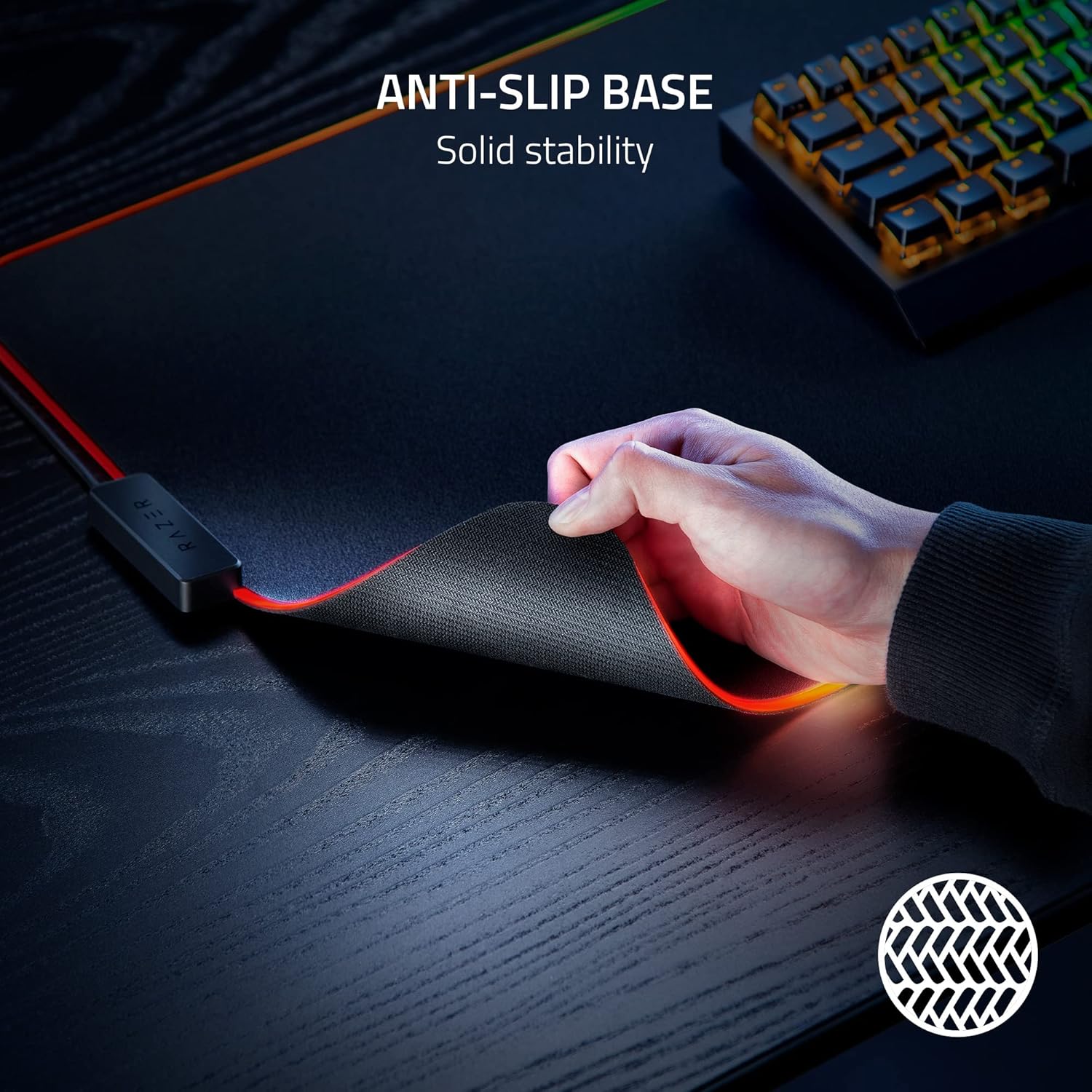 RAZER Gaming RGB Gaming Keyboard & Mouse Mat XXLarge 16"x37"