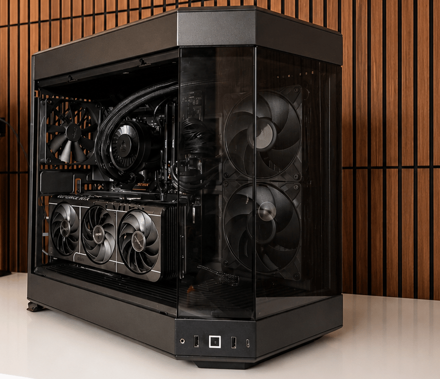 ALL Black V4 | RTX 5070| Ryzen 9 7900x | 32GB DDR5 | 1TB NVME | GOLD PSU | Windows 11 | WIFI