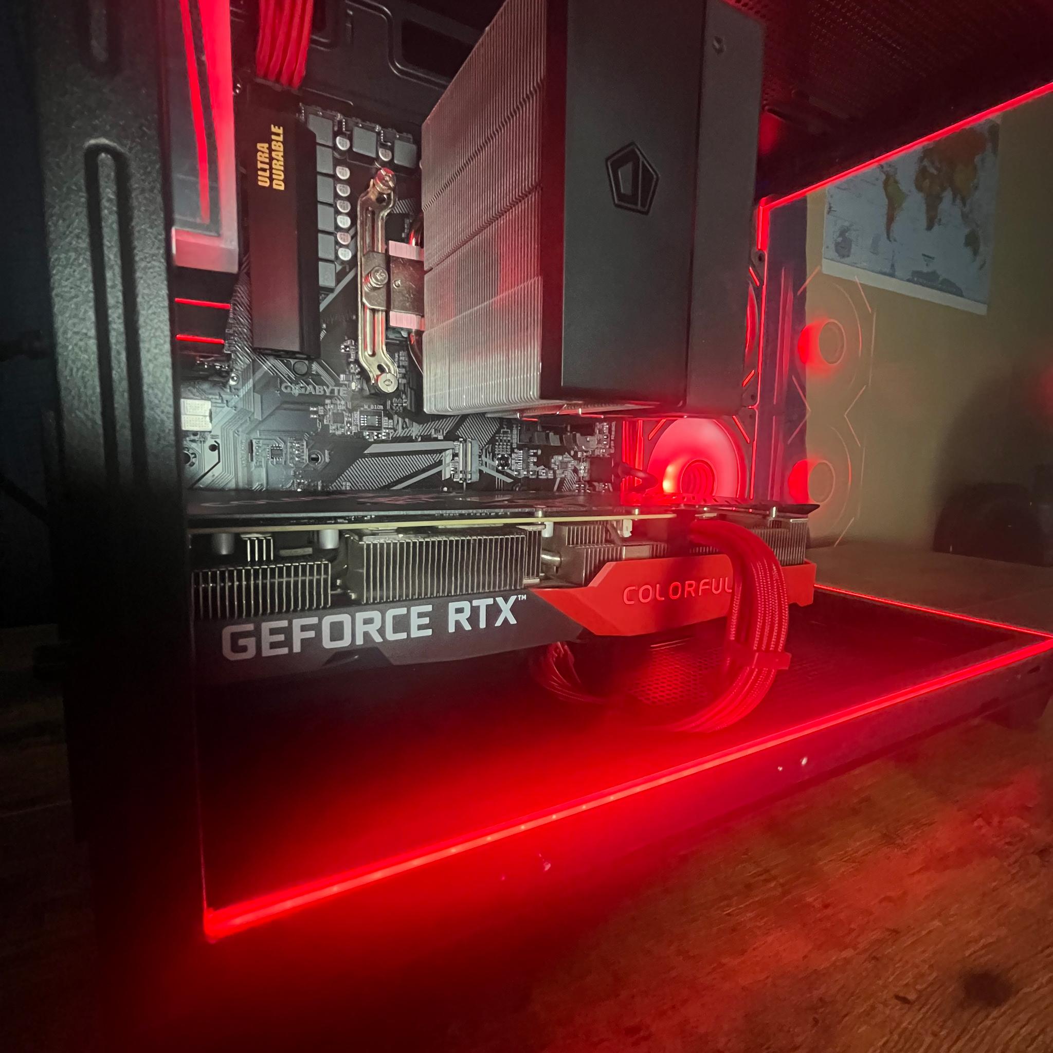 🖤❤️Crimson Forest Gaming PC❤️🖤RTX 3060TI🖤❤️Ryzen 5 5500❤️🖤32GB DDR4🖤❤️1TB NVME SSD❤️🖤