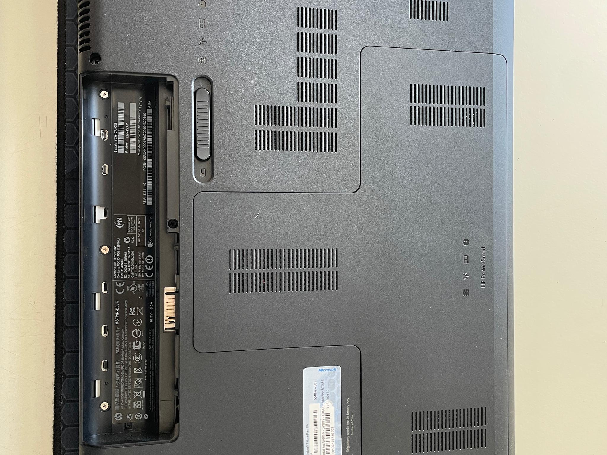 HP Pavilion dv7 - i7-2630QM + Radeon HD 6700M + 256 2.5” SSD
