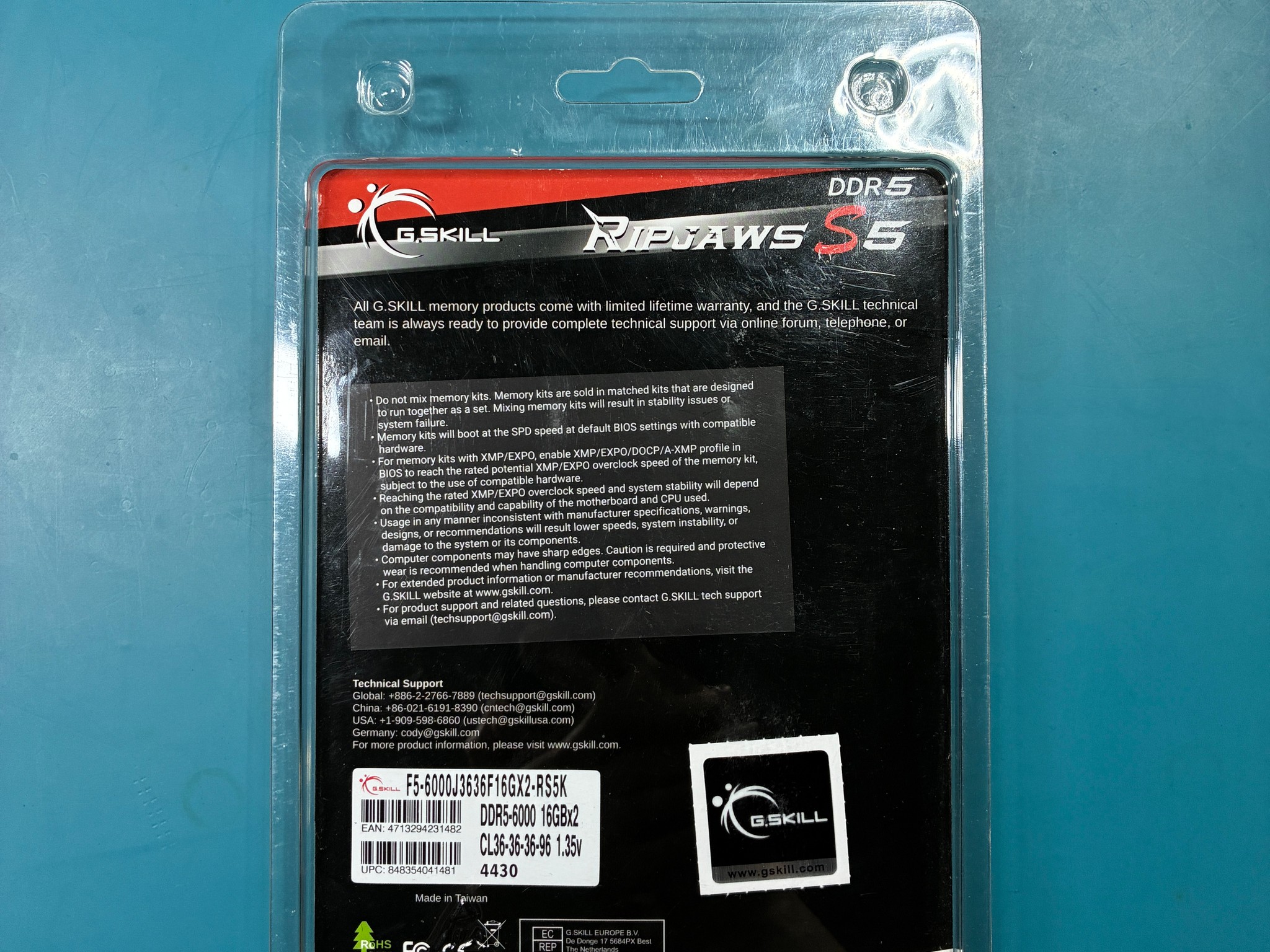 G.SKILL Ripjaws S5 Series DDR5 RAM 32GB kit (Memory)