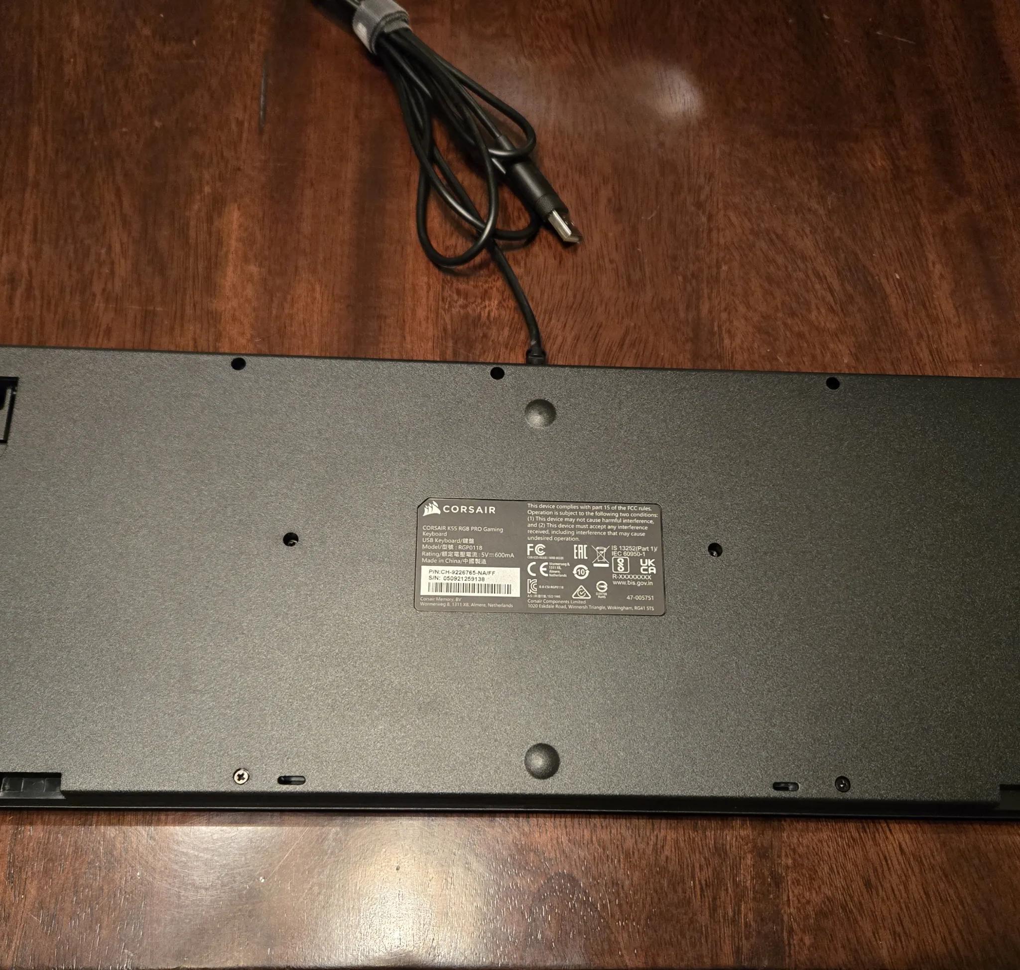 CORSAIR - K55 RGB PRO Gaming Keyboard