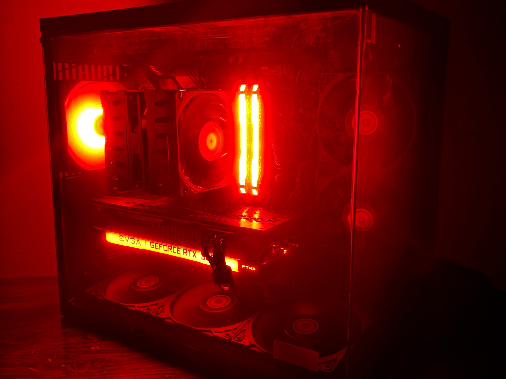Mid-Range 1440p Code Red Gaming PC | RTX 3070 (8 GB) | Ryzen 5 5500 | 100% Set Up & Ready to Play