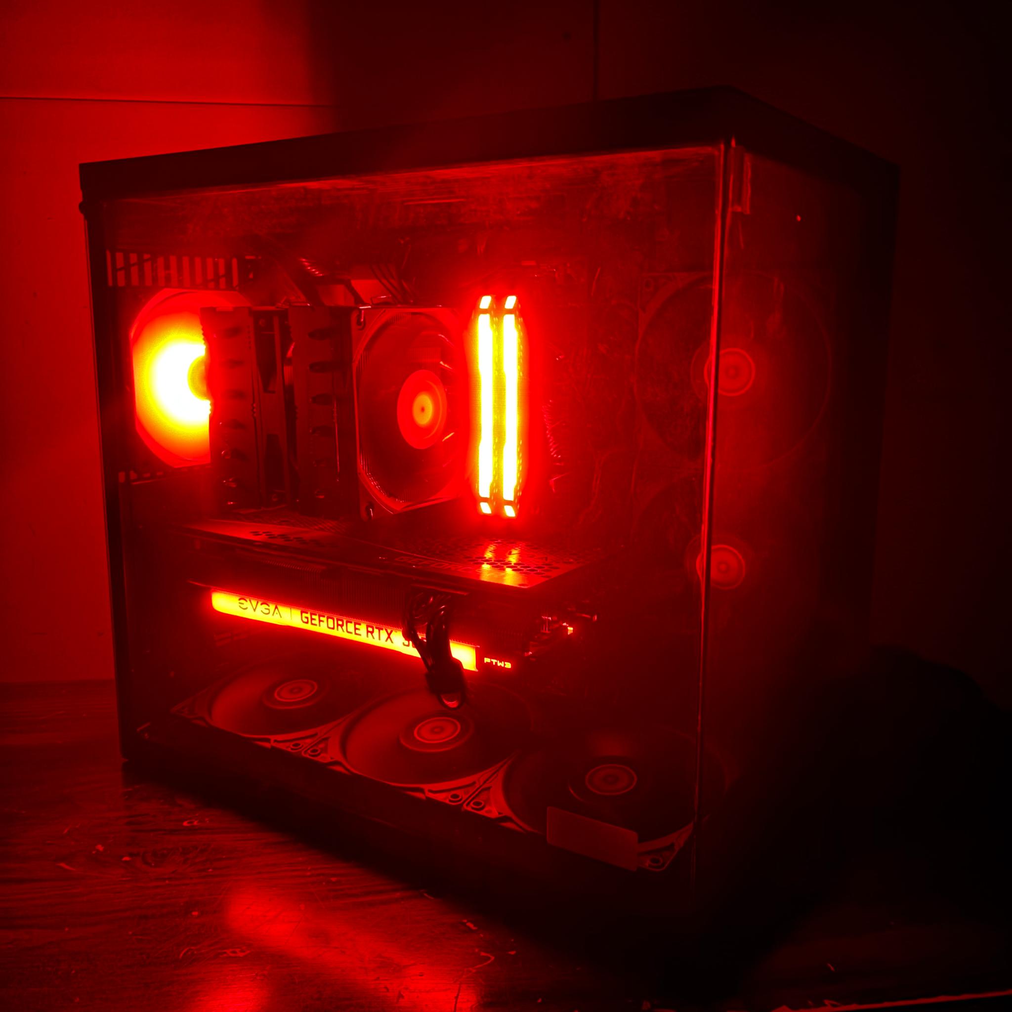 Mid-Range 1440p Code Red Gaming PC | RTX 3070 (8 GB) | Ryzen 5 5500 | 100% Set Up & Ready to Play