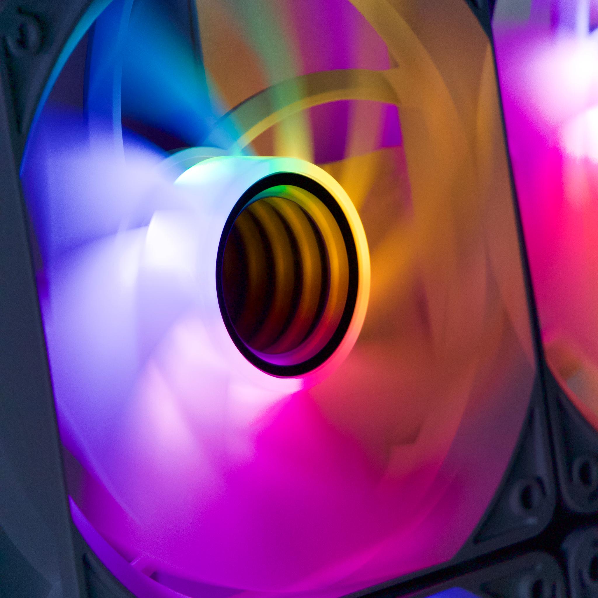 5x Infinity Fans Fixed RGB White RaidMax