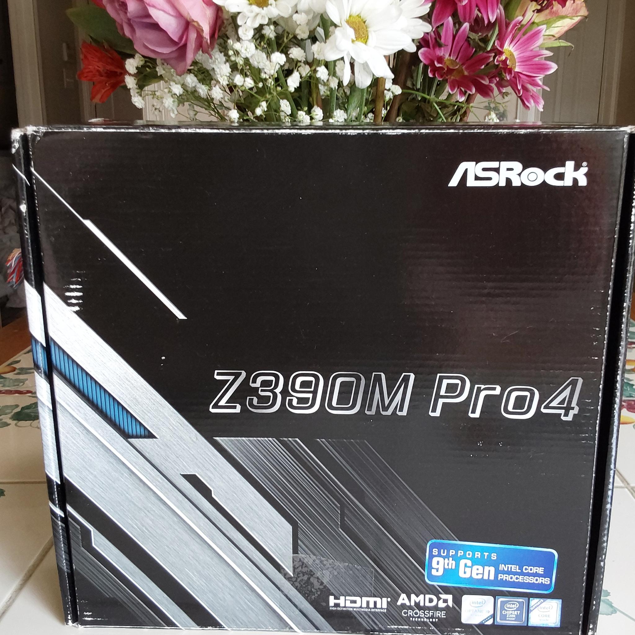 NEW ASRock Z390M Pro4 Intel Z390 LGA 1151 Micro ATX Motherboard