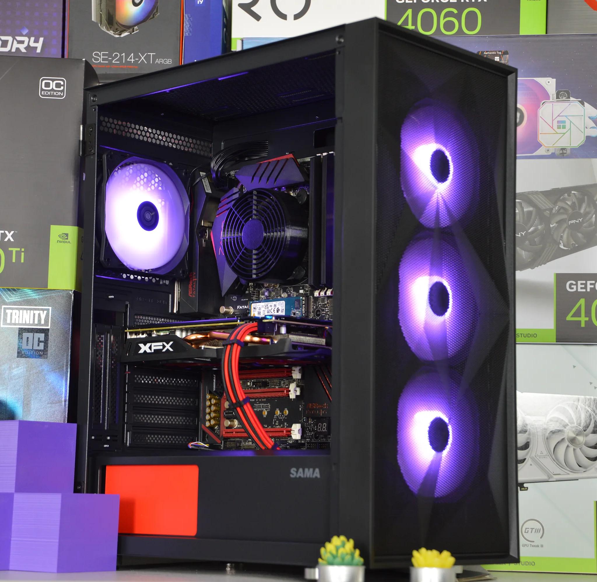 ⚫🔴| RX 570 4GB | INTEL i5 6500 | 16GB DDR4 RAM | 512GB NVME SSD | Crimson Night |