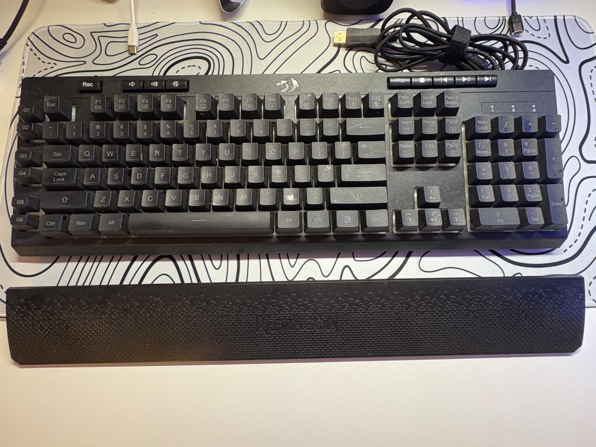 Redragon K512 Shiva RGB Membrane Wired Gaming Keyboard - Black