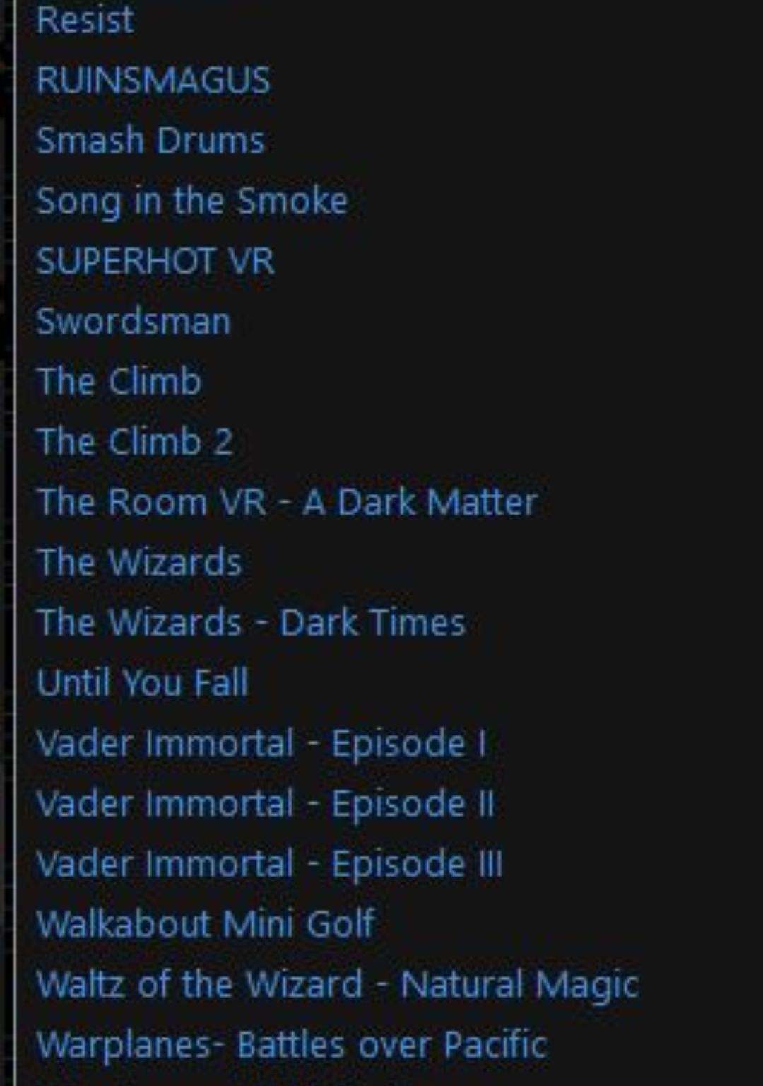Meta Oculus Quest With Games And Accessories.