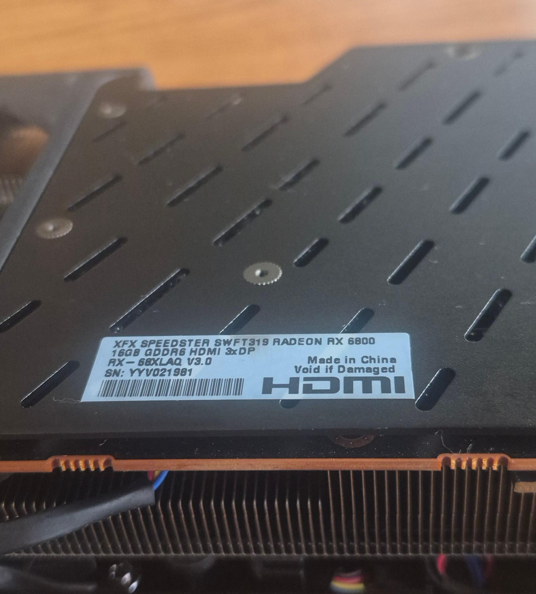 XFX Speedster SWFT 319 Radeon RX 6800