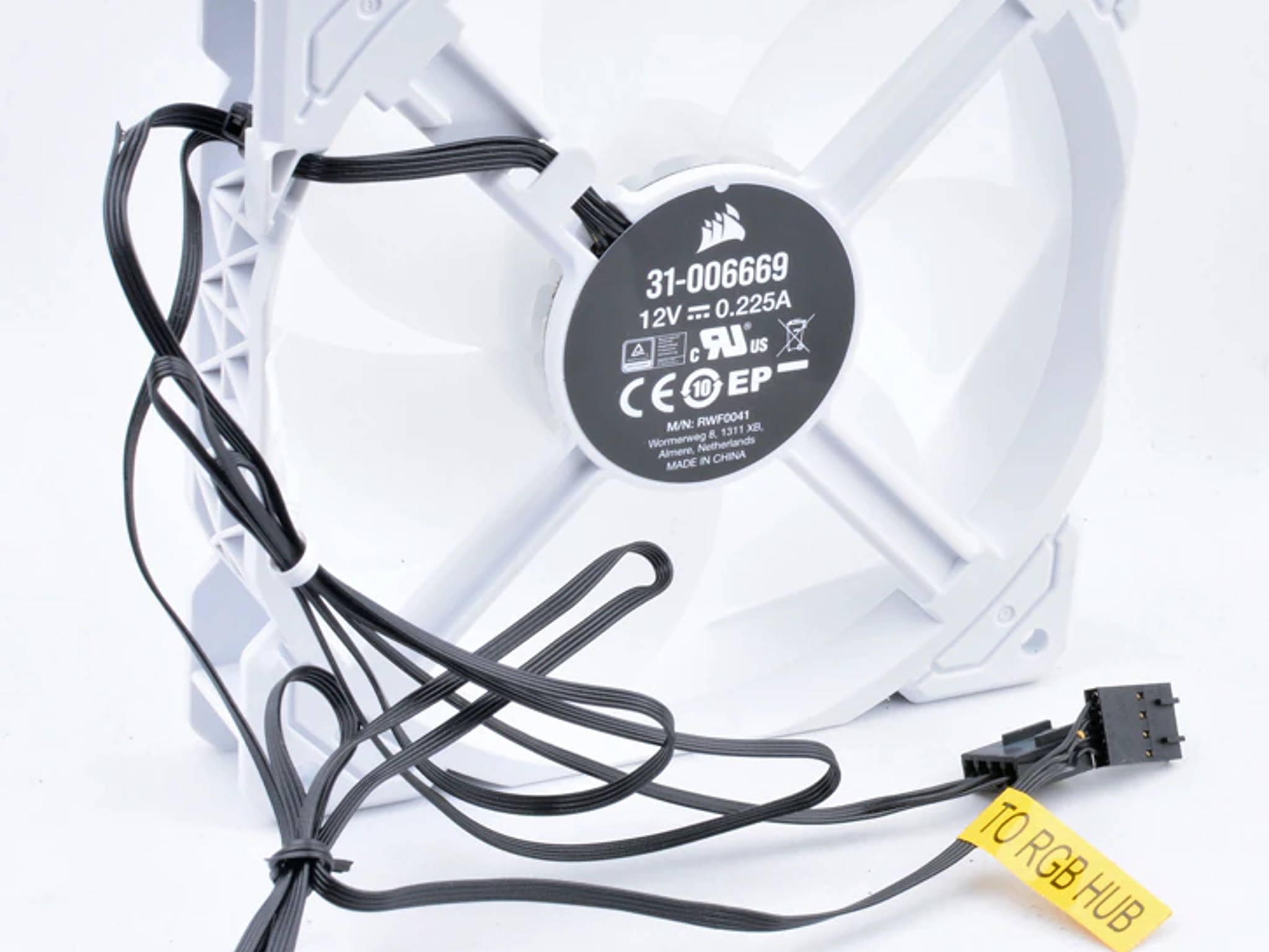 10 Corsair ML120MM White Case Fans