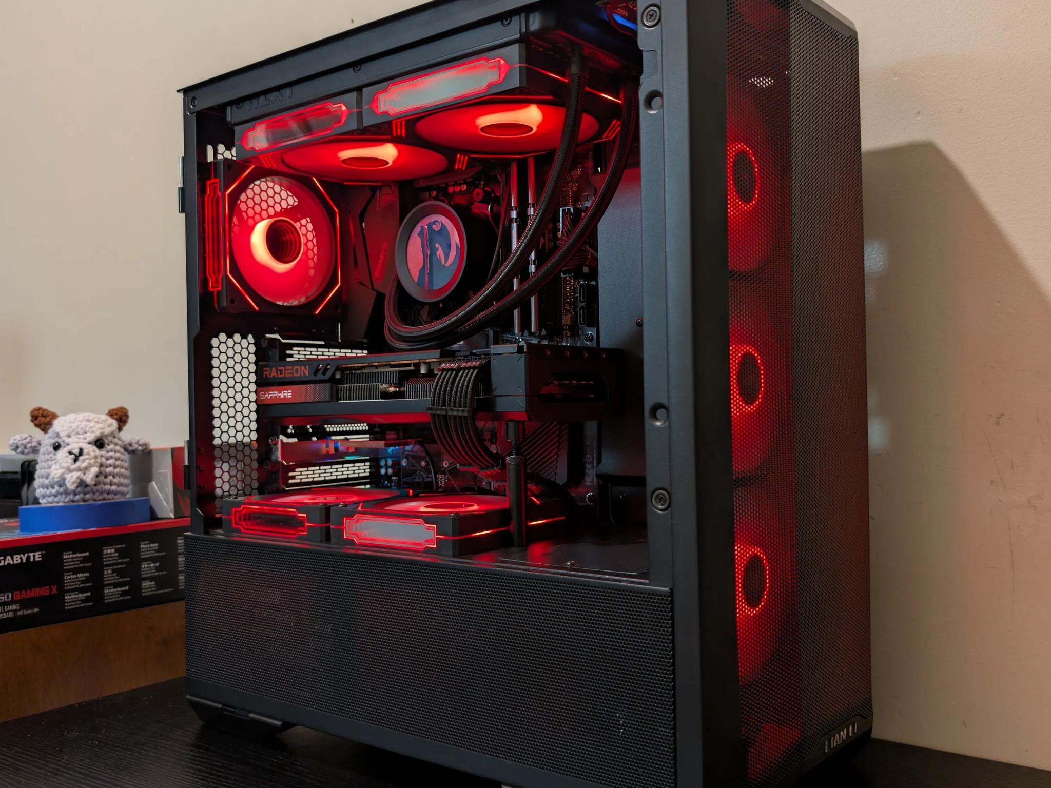 🔥Black RGB Gaming PC | RX 7800XT | Ryzen 7 5700X | 1TB SSD | 32GB