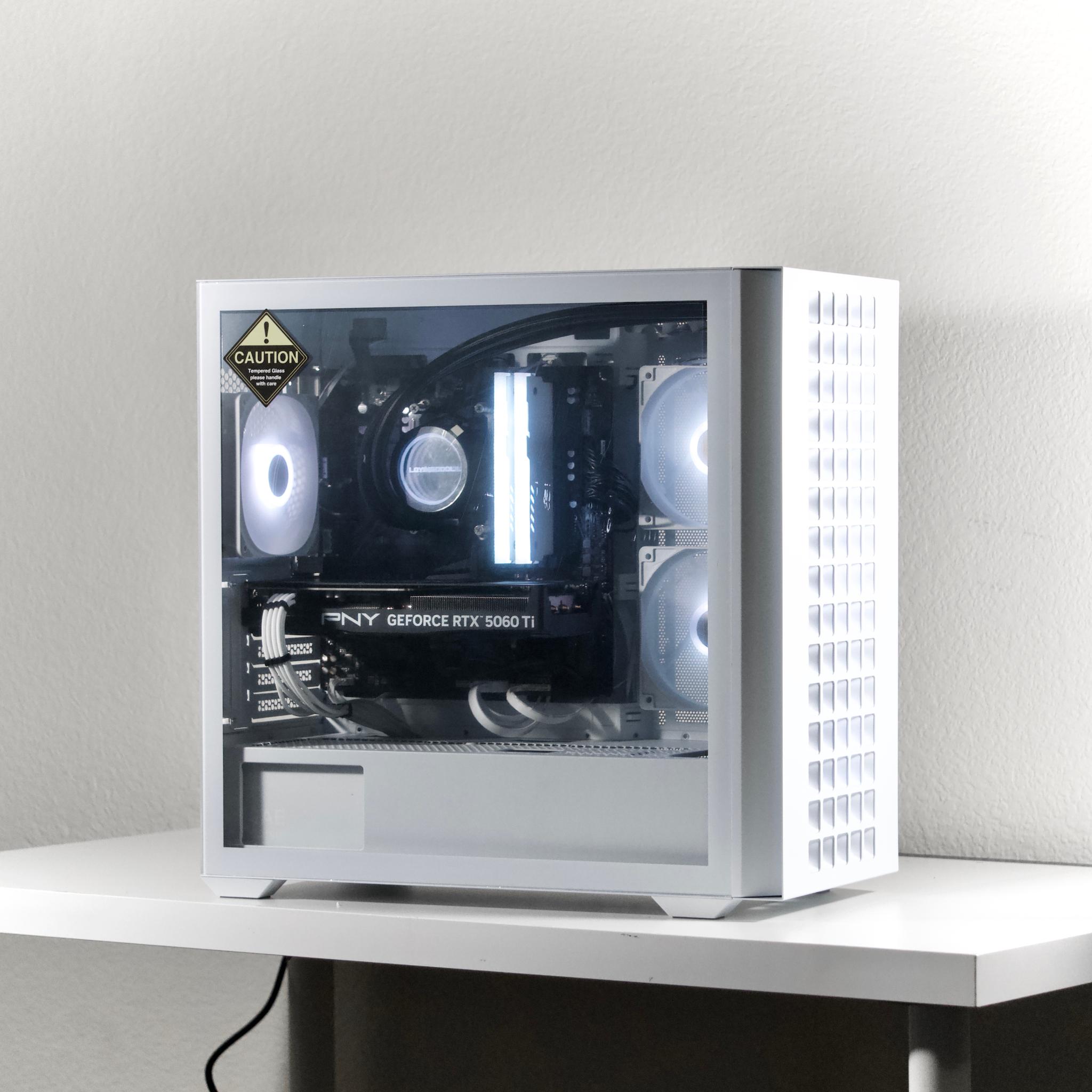 ⚪RTX 5060 Ti + Ryzen 7 5700 | 16 GB DDR4 | 1TB NVMe | WIFI/BT | 1080p / 1440p Gaming PC | $1115.99