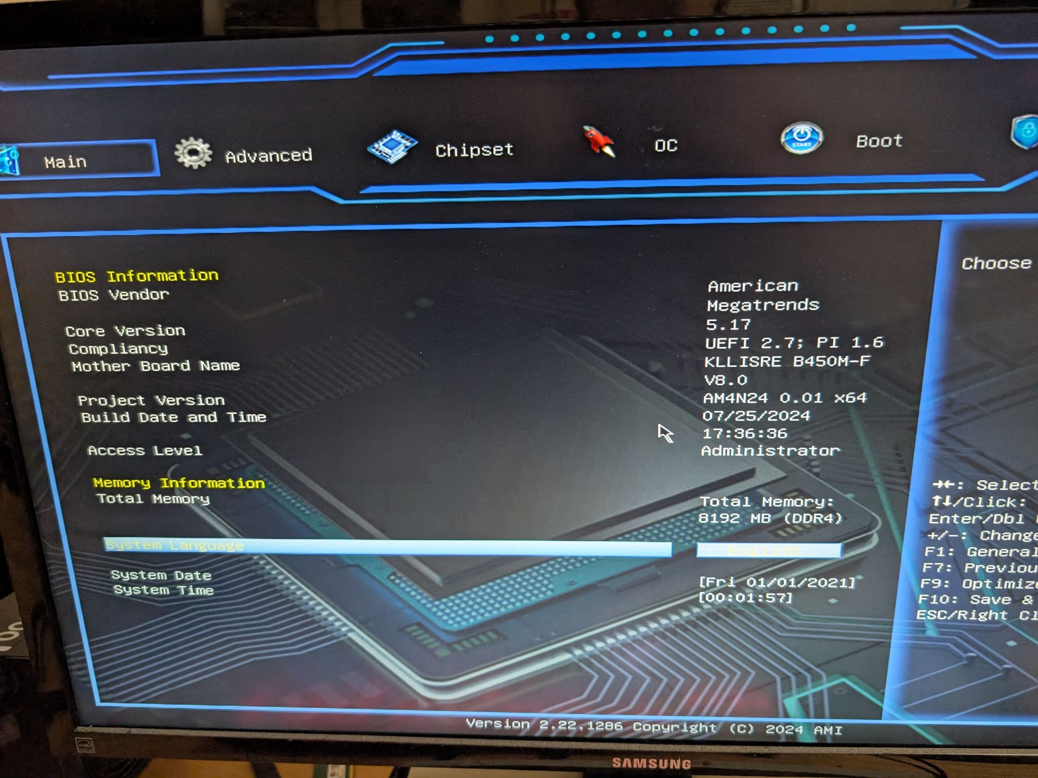 Killsre B450 / Ryzen 3 1300x / 8GB DDR4