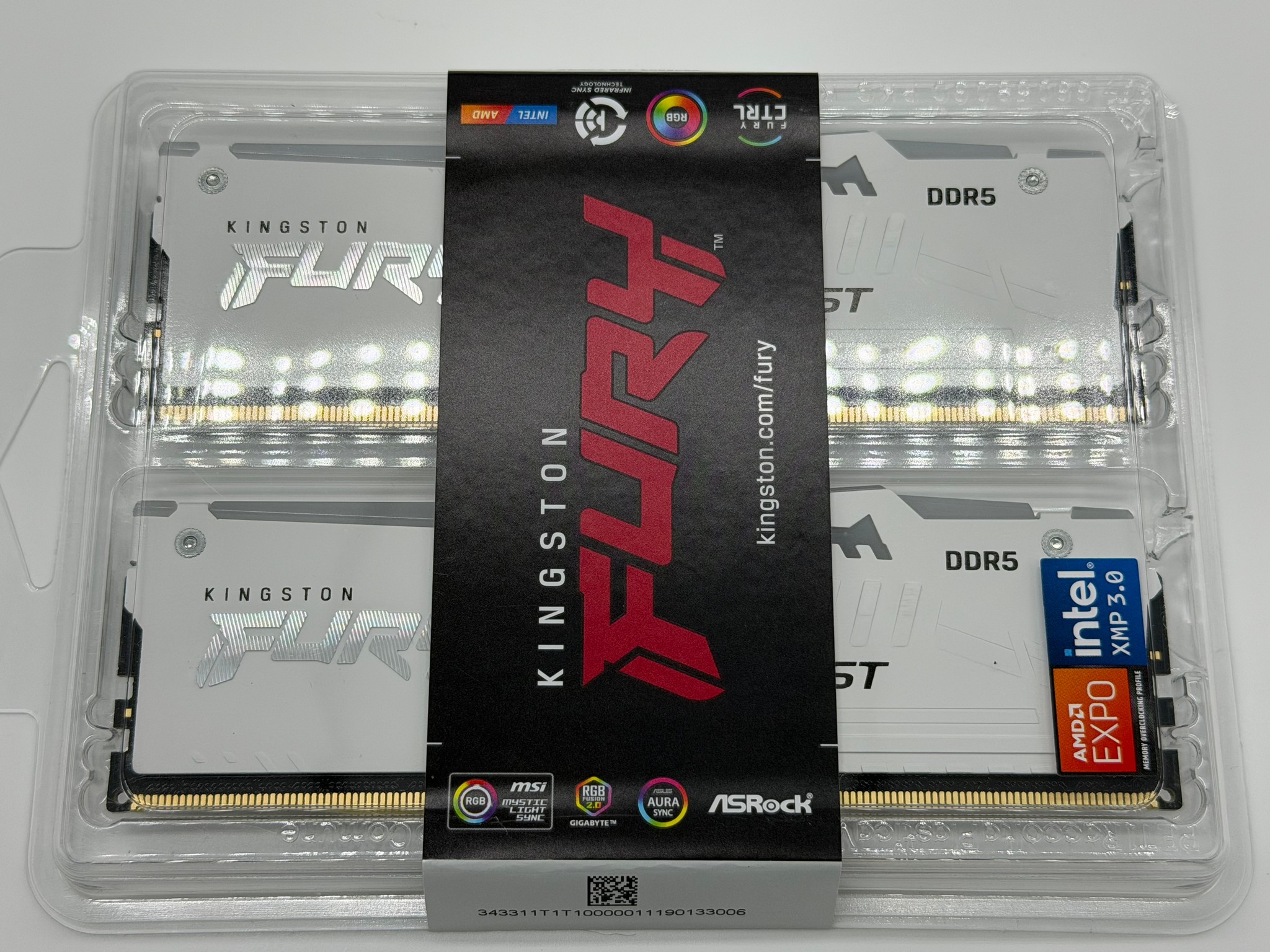 Kingston FURY Beast 32GB (2 x 16GB) 288-Pin PC RAM DDR5 6000 (PC5 48000) Memory