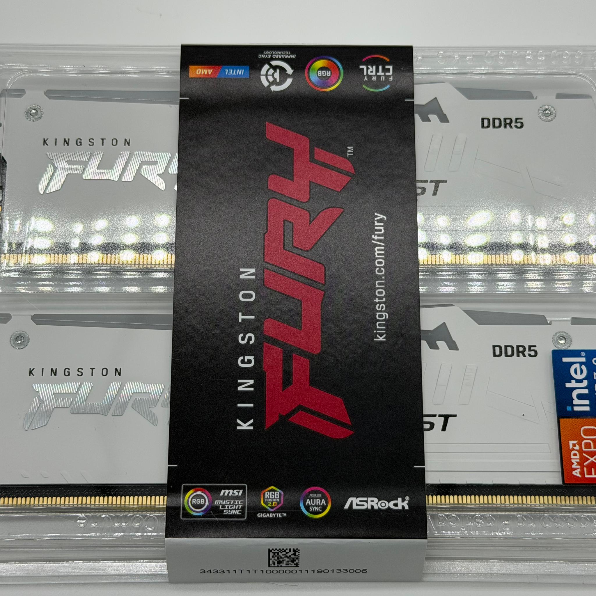 Kingston FURY Beast 32GB (2 x 16GB) 288-Pin PC RAM DDR5 6000 (PC5 48000) Memory