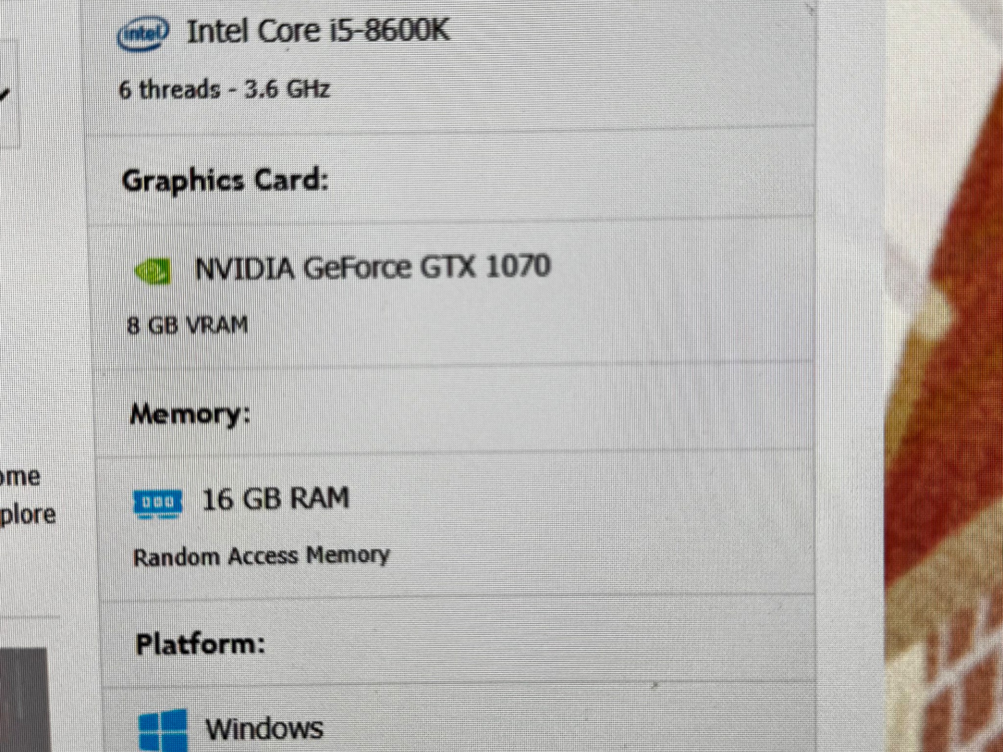 Starter GAMING PC | i5-8600k | Gigabyte GTX 1070 | 16GB RAM
