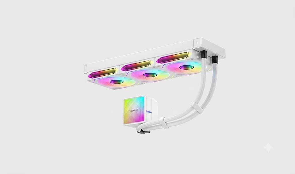AIO CPU COOLER Sudokoo NEXAURA 360 White Infinity Mirrors Plus Edition--3-year warranty