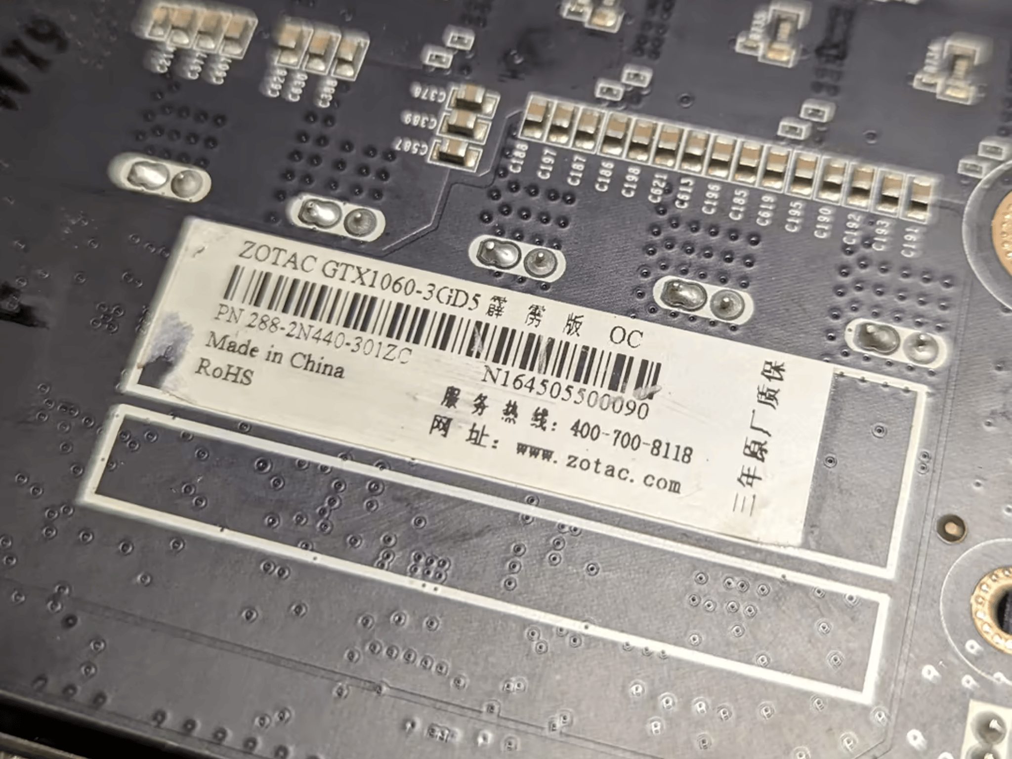 **Broken** Zotac GTX 1060 3GB