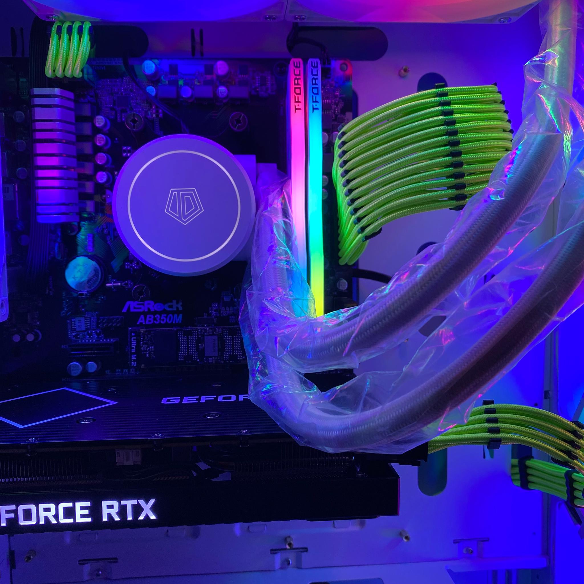 (Liquid Cooled) RTX 3060Ti |Ryzen 5 5600| 1TB NVMe SSD |T-Force Delta RGB DDR4 16GB|Windows 11 Pro