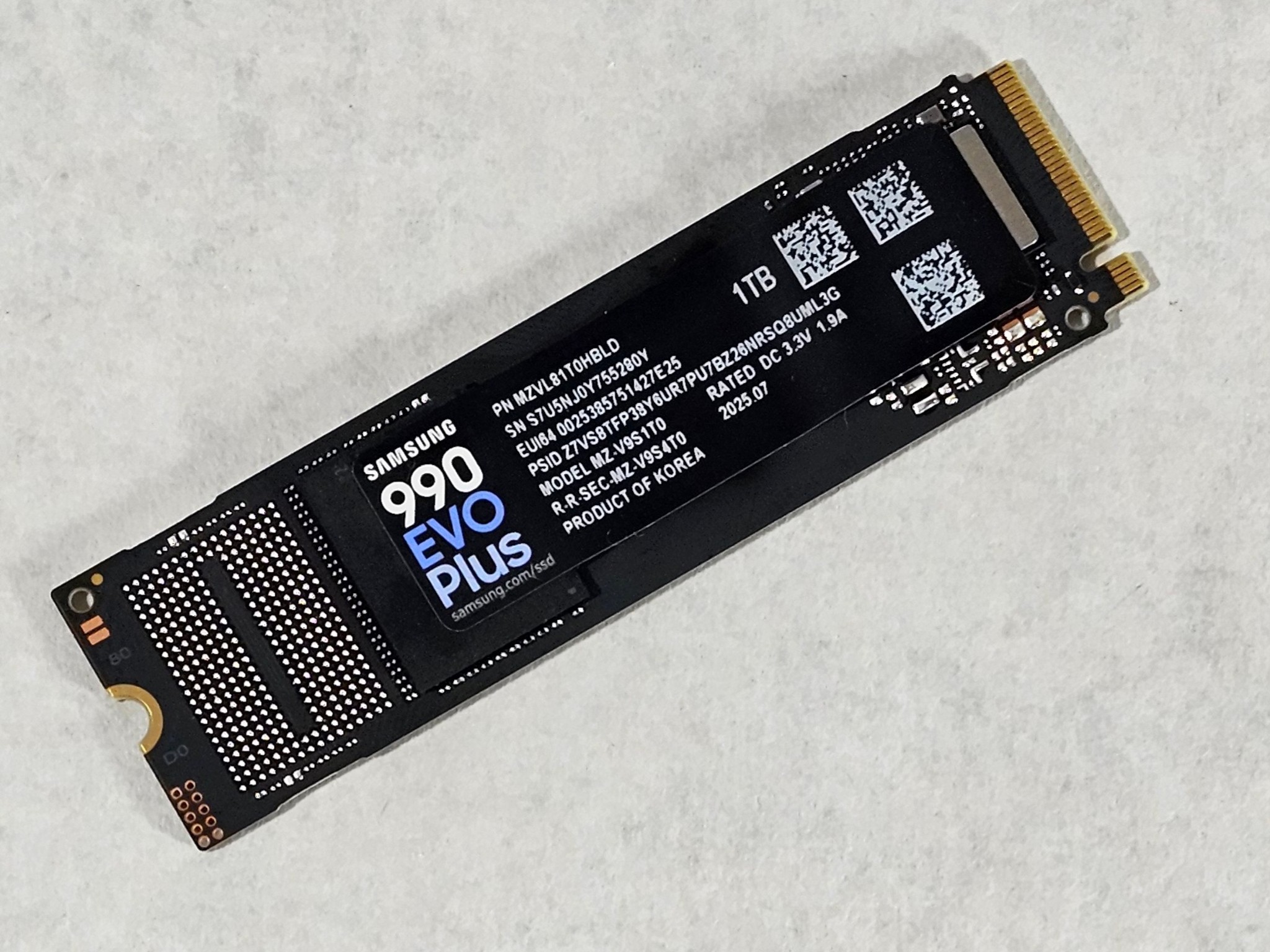 1TB NVMe M.2 SSD Samsung 990 EVO Plus