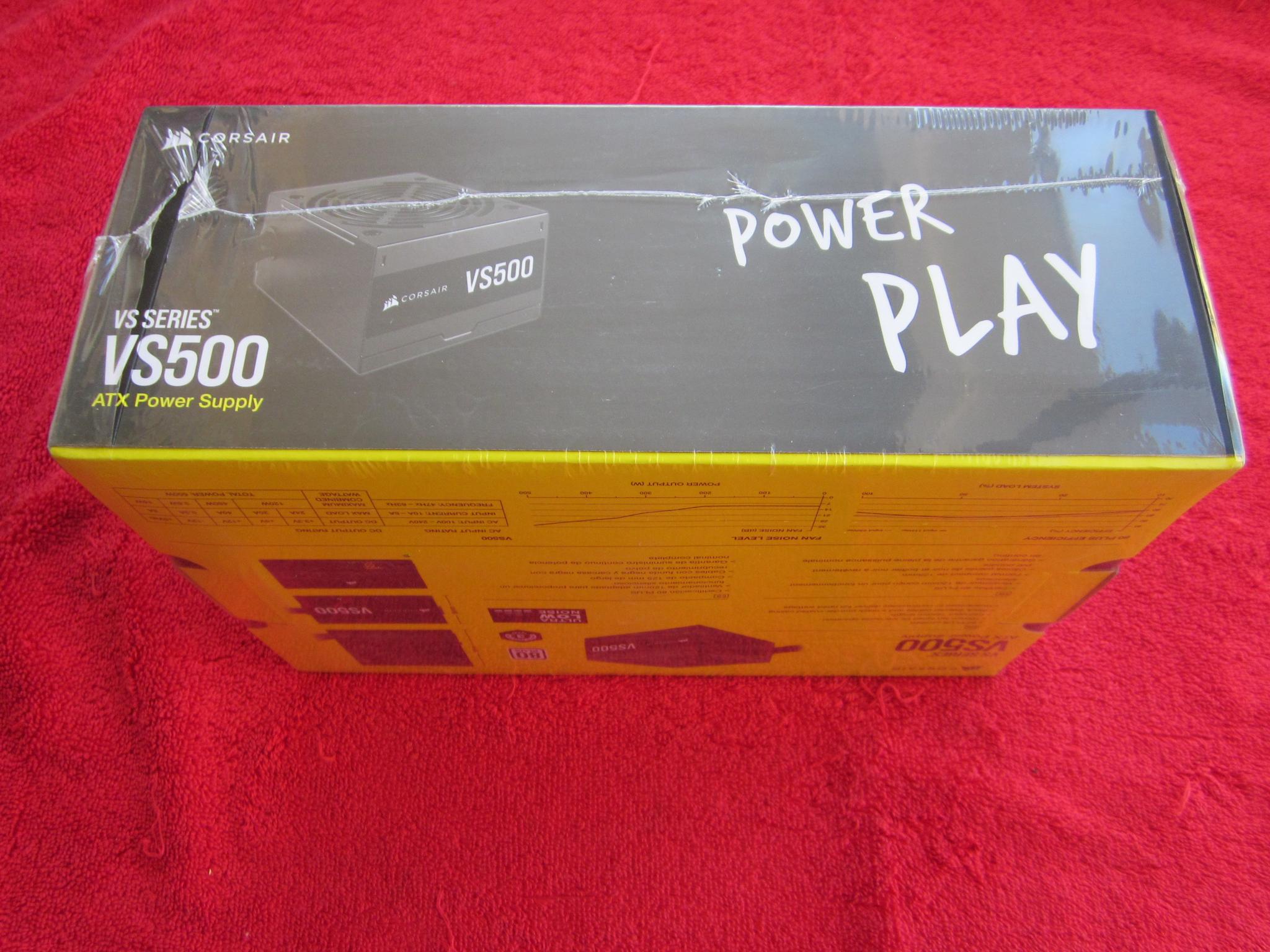NEW SEALED! CORSAIR VS500 80 PLUS 500W Power Supply