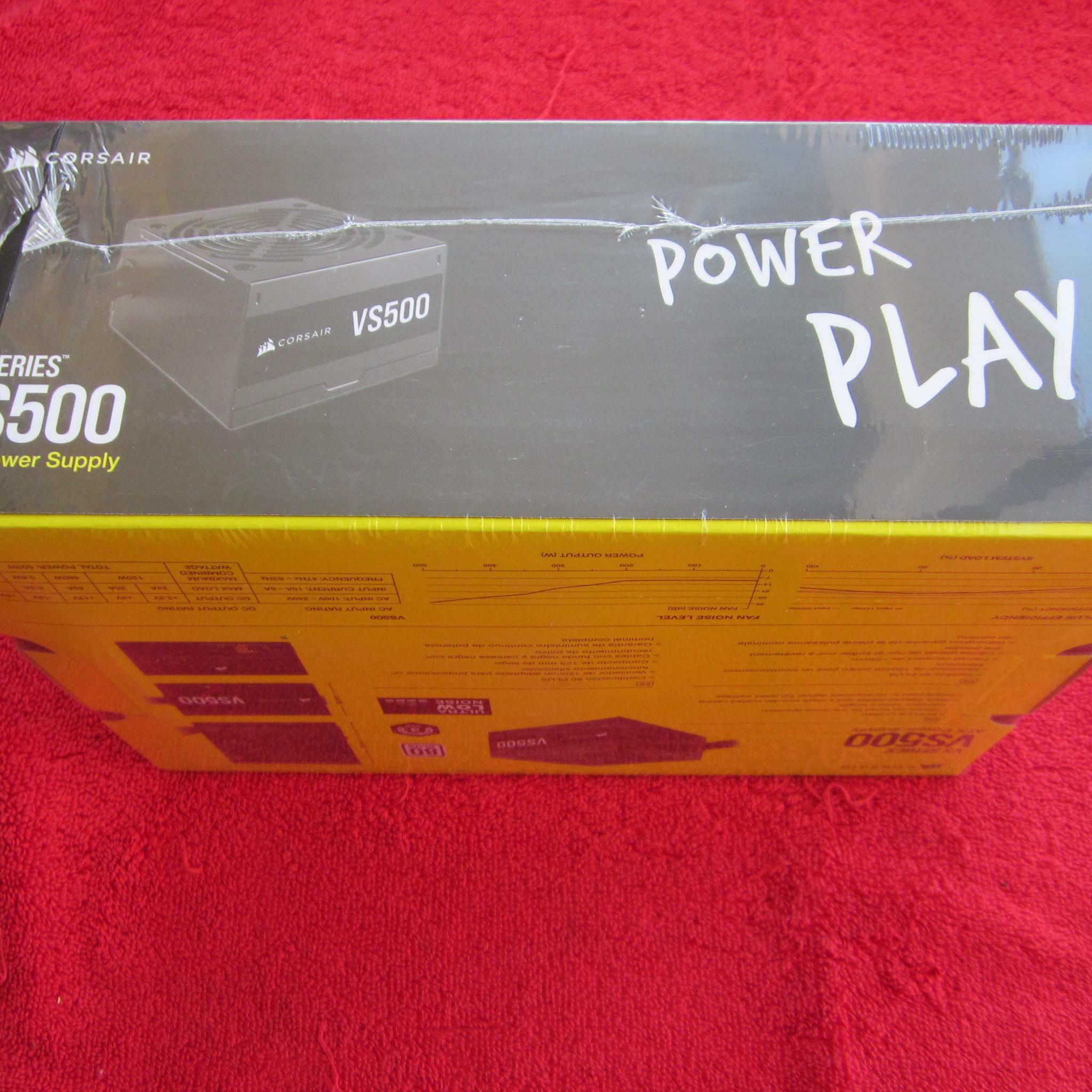 NEW SEALED! CORSAIR VS500 80 PLUS 500W Power Supply
