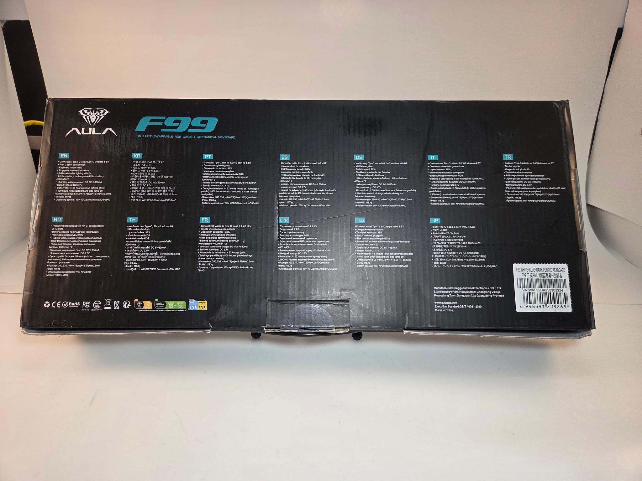 Aula F99 Mechanical Gasket Mounted Keyboard