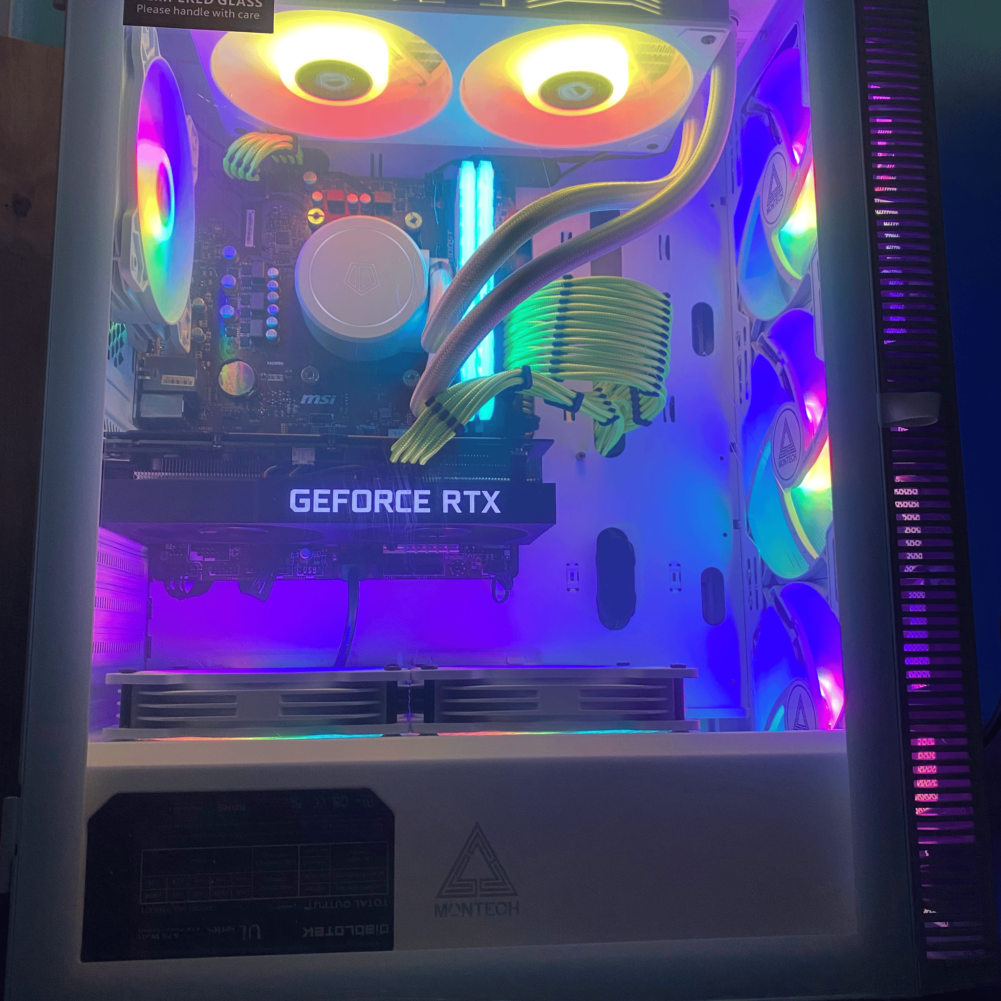 (Liquid Cooled) Ryzen 7-RTX 3060ti-256gb Nvme SSD-2TB HDD-16GB 