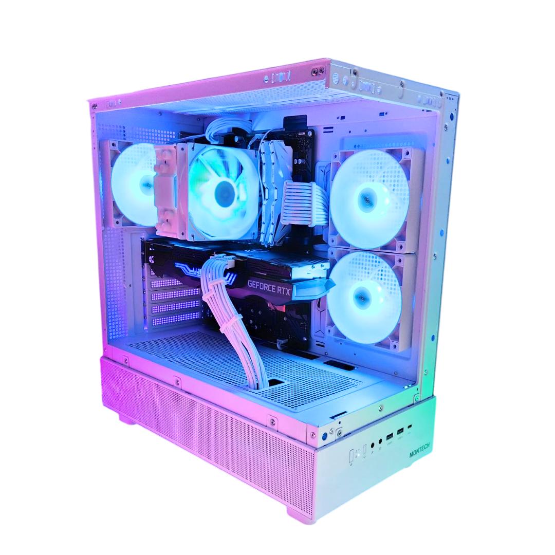 🌟 Warp Speed 🌠: RTX 3080 10GB | Ryzen 5700x | 32GB DDR4 RAM | 1TB SSD | 4 Fans | White Gaming PC