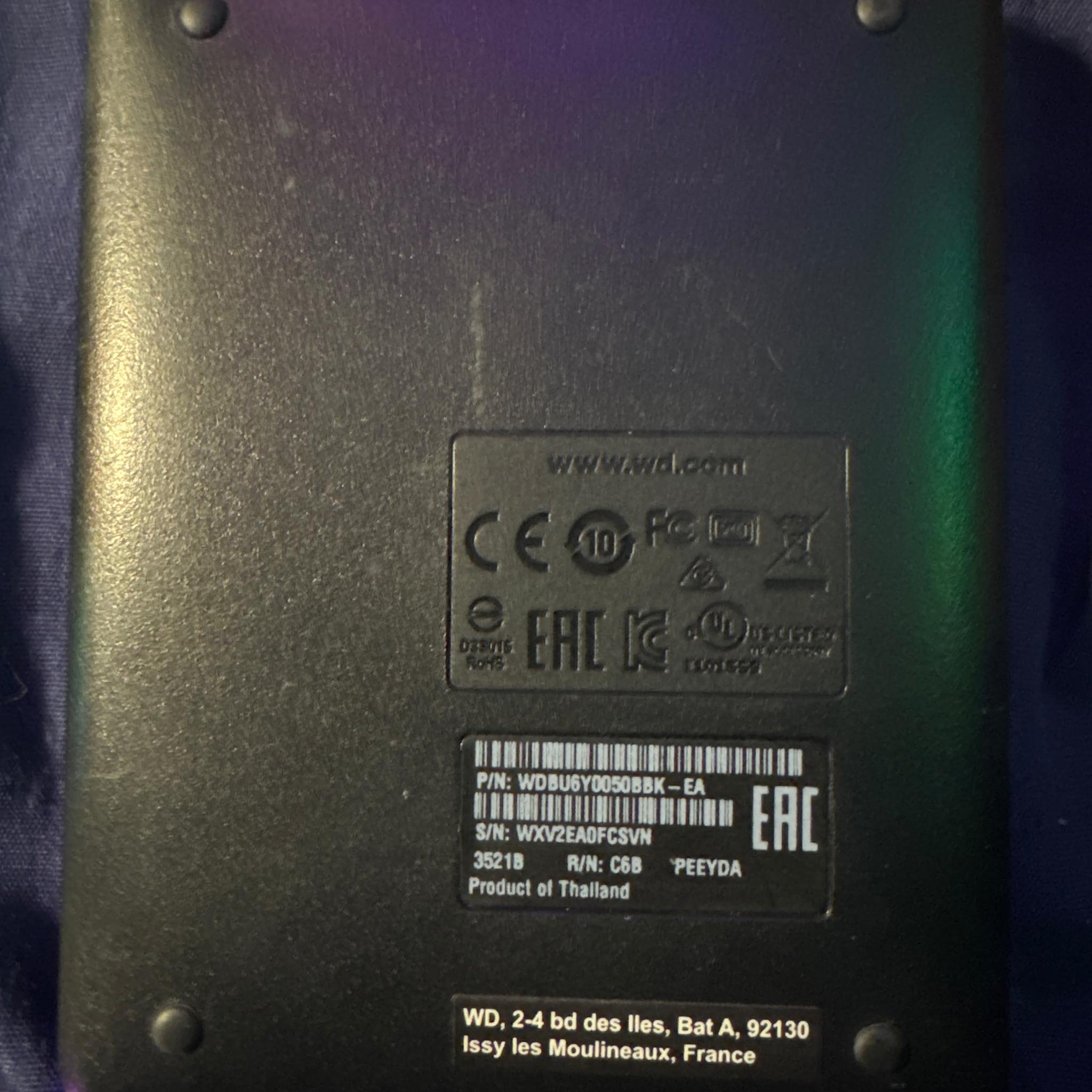 Western Digital Elements 5TB External Hard Drive (WDBU6Y0050BBK)
