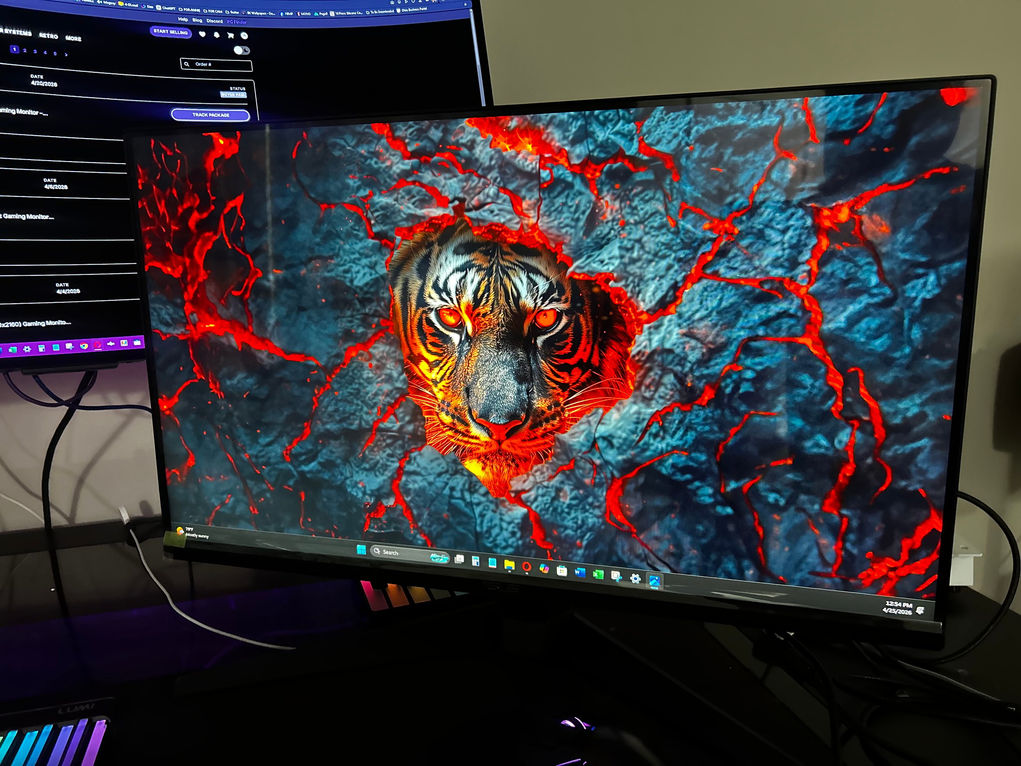NEW ASUS 27" Full HD (1920 x 1080) 165Hz Gaming Monitor (VG279Q1A) (Screen Protector Film In-Tact)