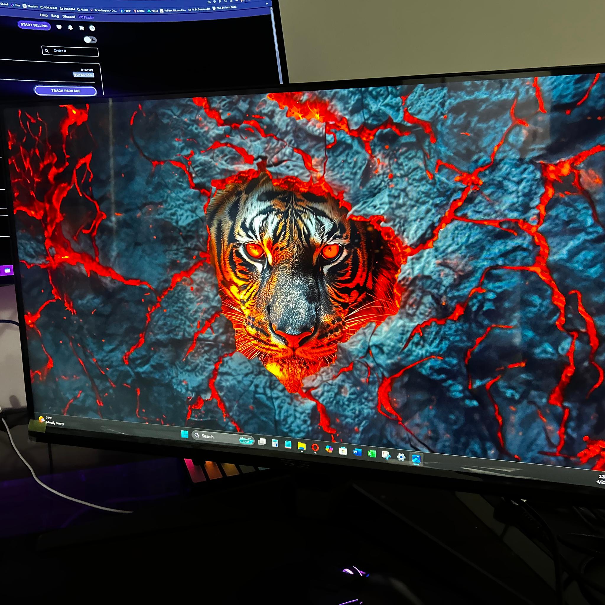 NEW ASUS 27" Full HD (1920 x 1080) 165Hz Gaming Monitor (VG279Q1A) (Screen Protector Film In-Tact)
