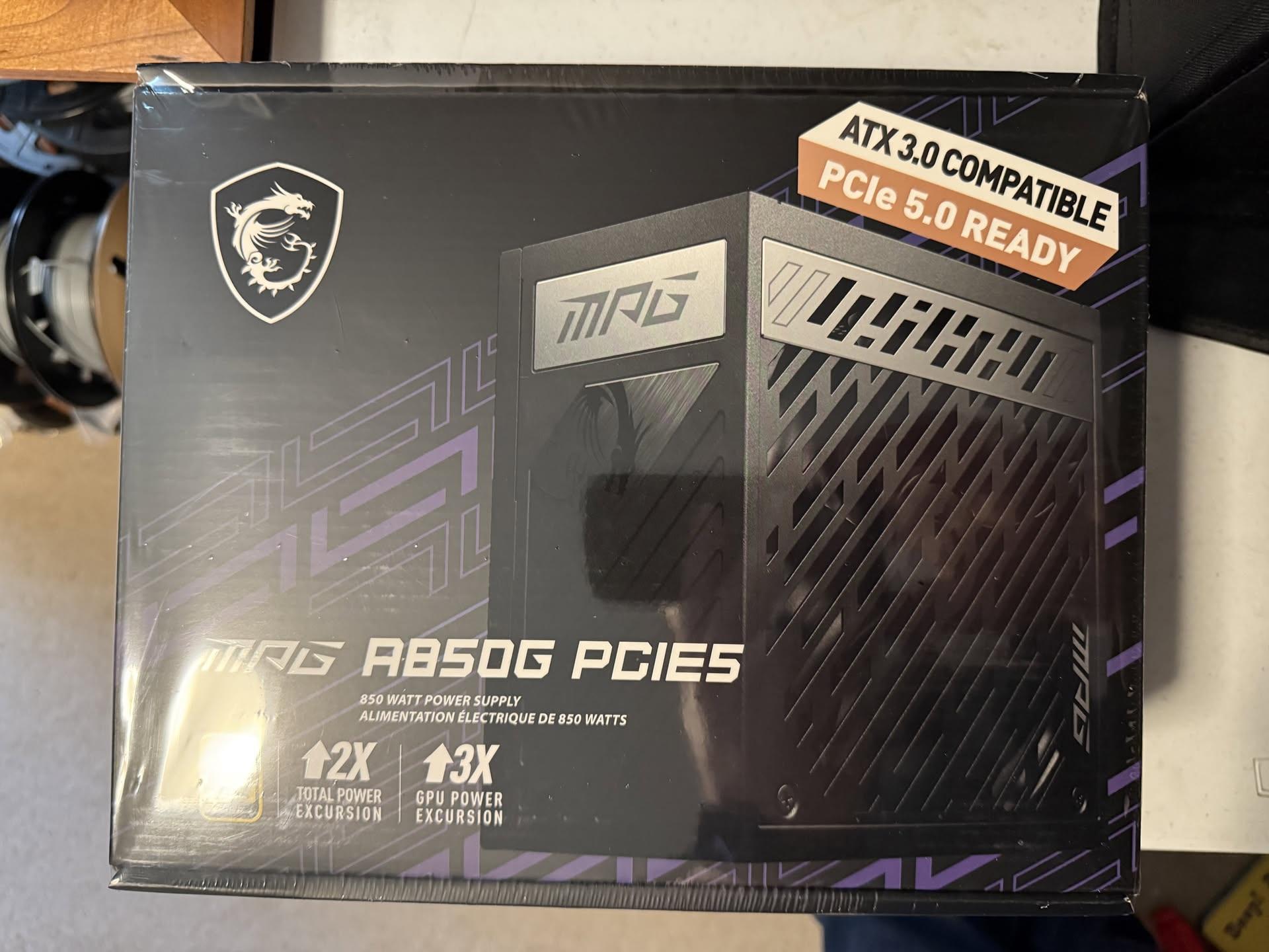 MSI MAG A850G Gold Certified Modular Power Supply