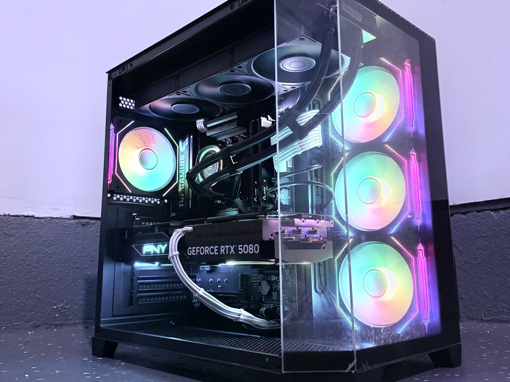 ⚫️"Titan Eclipse"🌈 | 4k Gaming | RTX 5080 | Ryzen 7 9800X3D | 32GB DDR5 | 3TB Storage | Free Ship