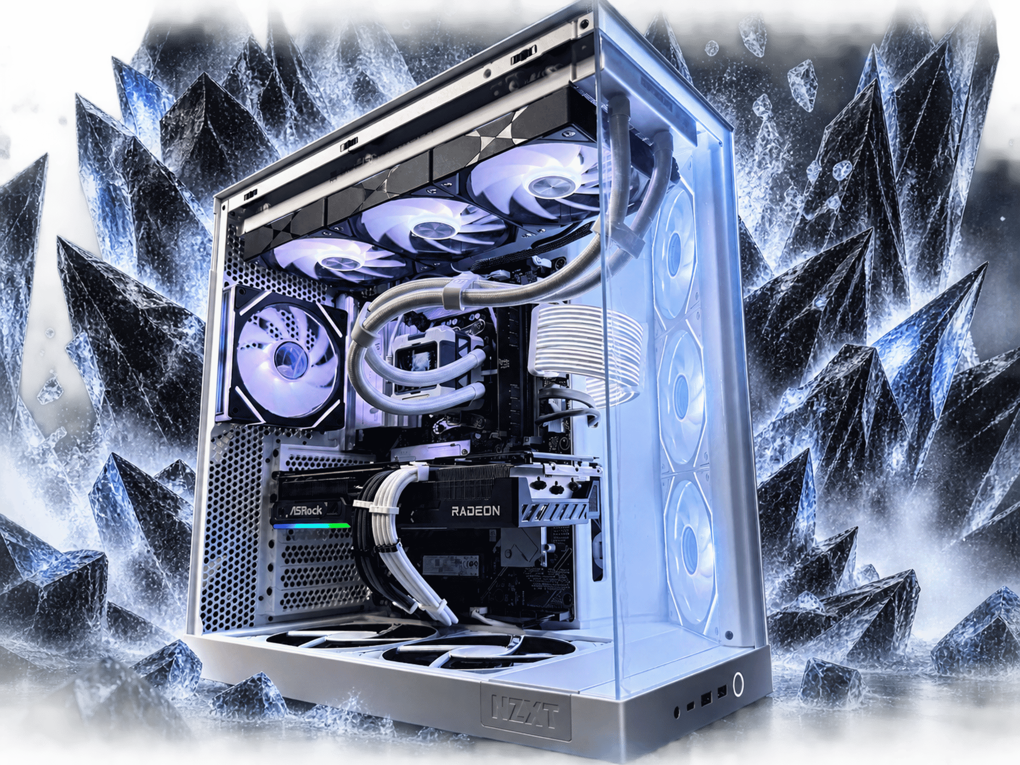 🖤❄️ BLACK ICE ❄️🖤Ryzen 9 7900X| RX 9070 | 4.5 TB NVMe| 32 GB DDR5| 850W Gold PSU