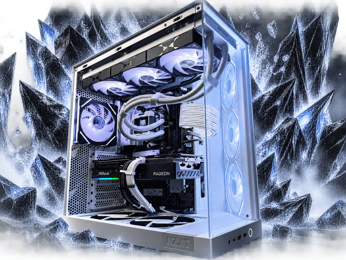 🖤❄️ BLACK ICE ❄️🖤Ryzen 9 7900X| RX 9070 | 4.5 TB NVMe| 32 GB DDR5| 850W Gold PSU