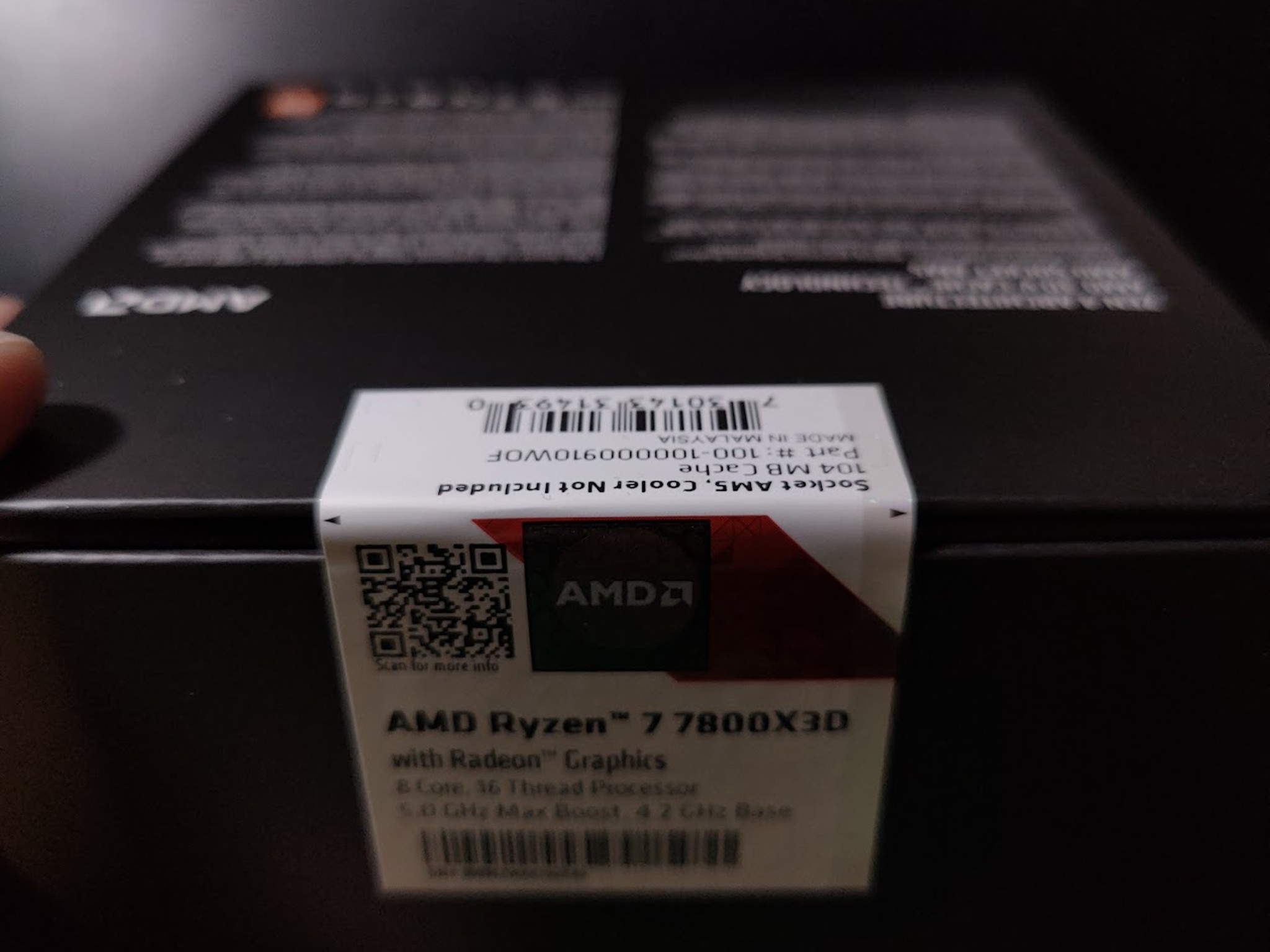 AMD Ryzen 7 7800X3D, NEW (Sealed Box)