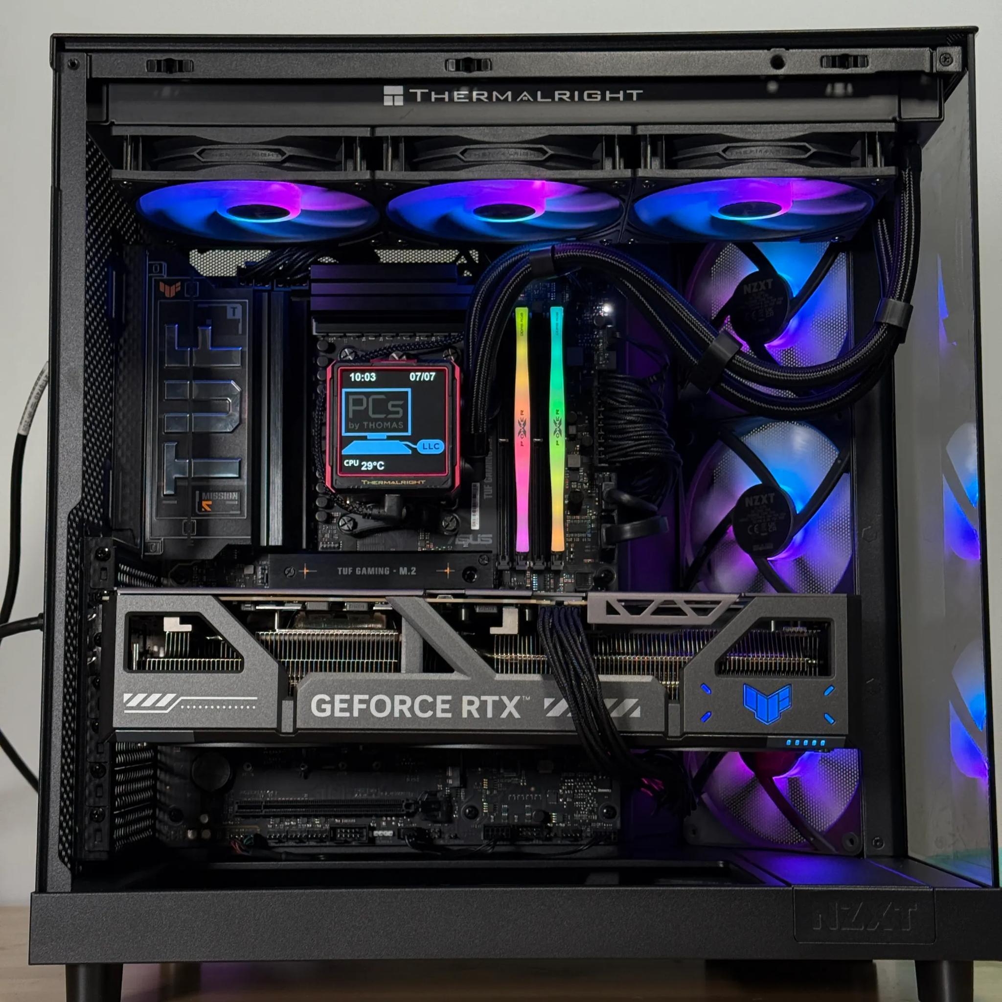 RTX 5090 Ryzen 9950x3d Gaming/Workstation Behemoth 64gb DDR5 4TB SSD