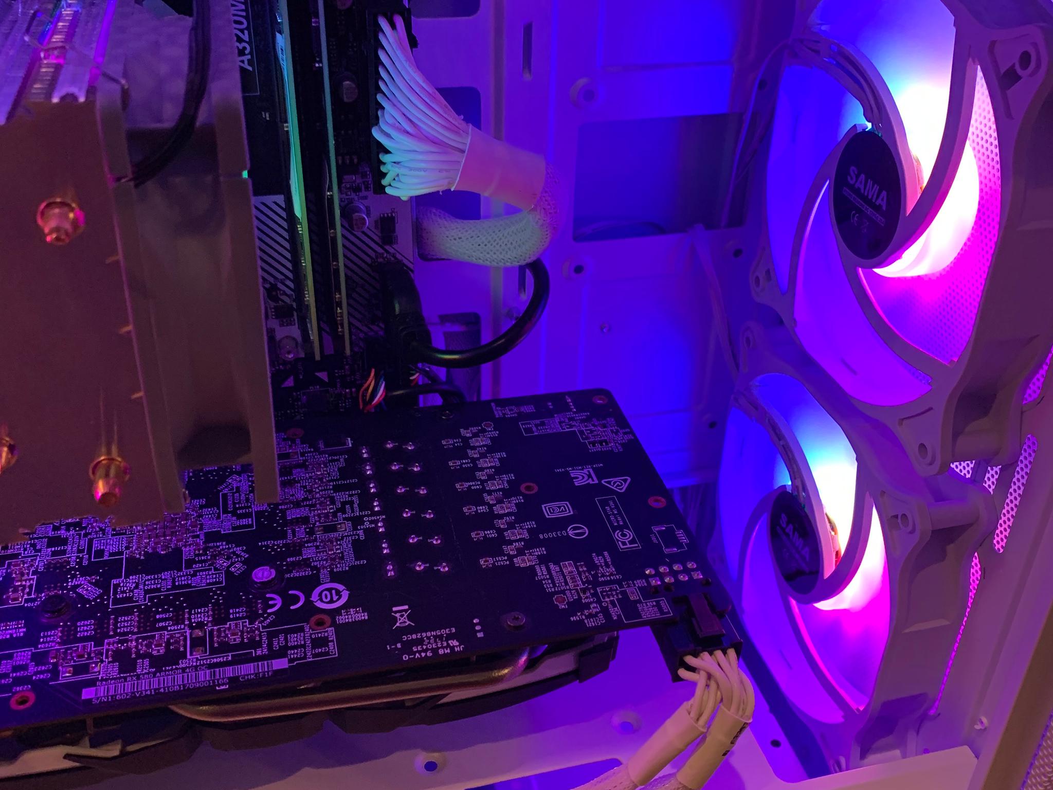 RYZEN 2300x RX 580 FORTNITE READY GAMING PC WHITE WiFi aRGB 16GB RAM 1000GB SSD WINDOWS 10