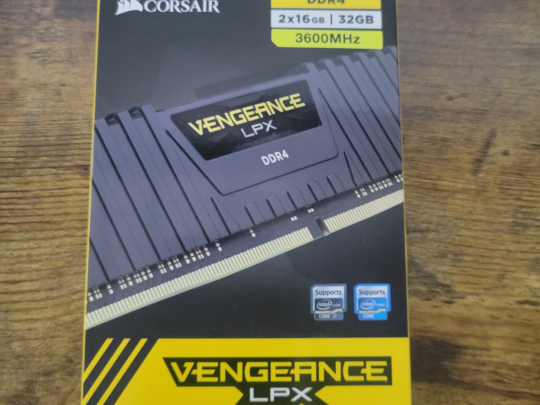 32GB Cosair Vengeance LPX 3600mhz
