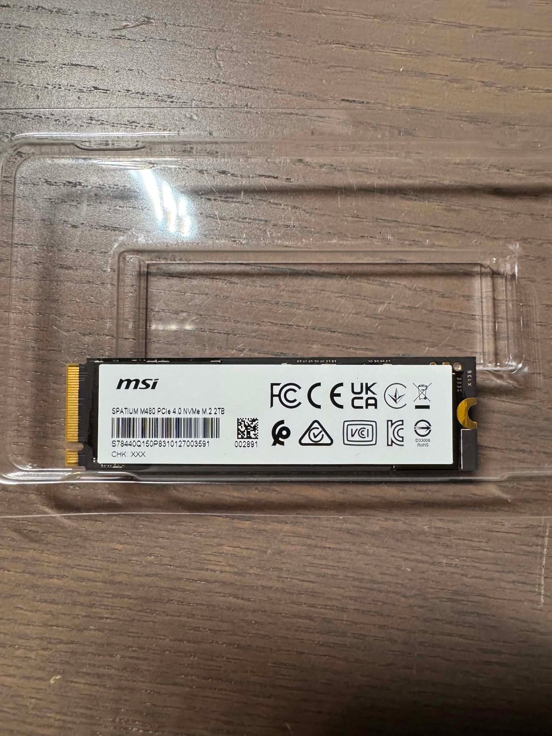 MSI SPATIUM M480 2TB PCIe 4.0 NVMe M.2 2280 Internal SSD 7000 MB/s