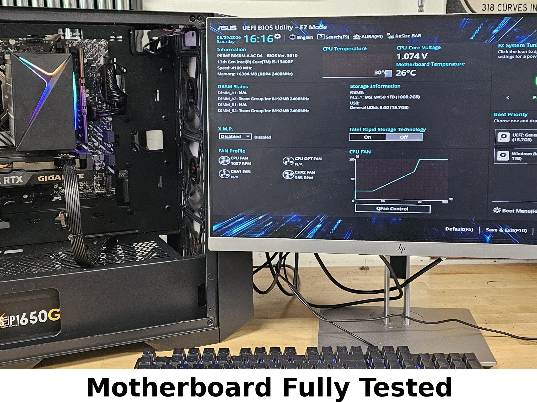 ASUS Prime B660M-A AC DR LGA1700 DDR4 mATX Motherboard