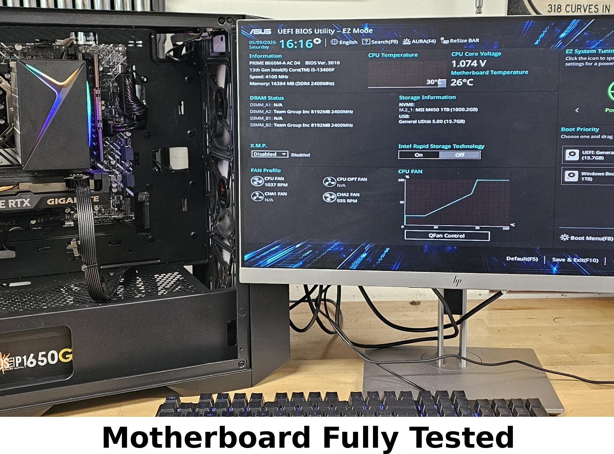 ASUS Prime B660M-A AC DR LGA1700 DDR4 mATX Motherboard